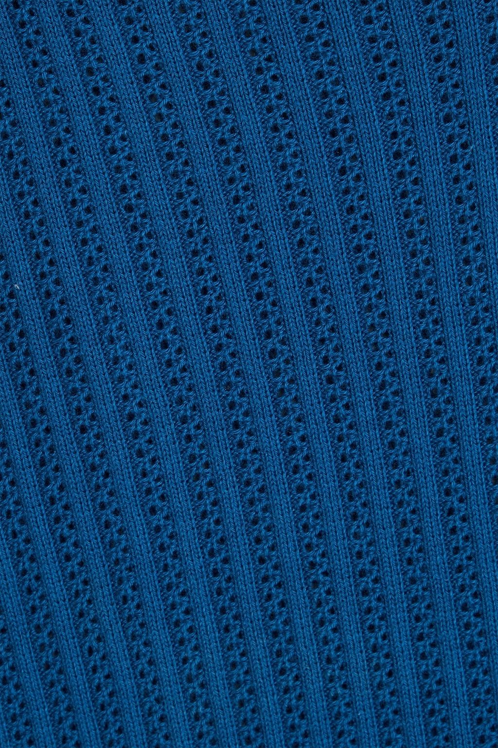 FRESCOBOL CARIOCA Rino pointelle-knit cotton polo shirt