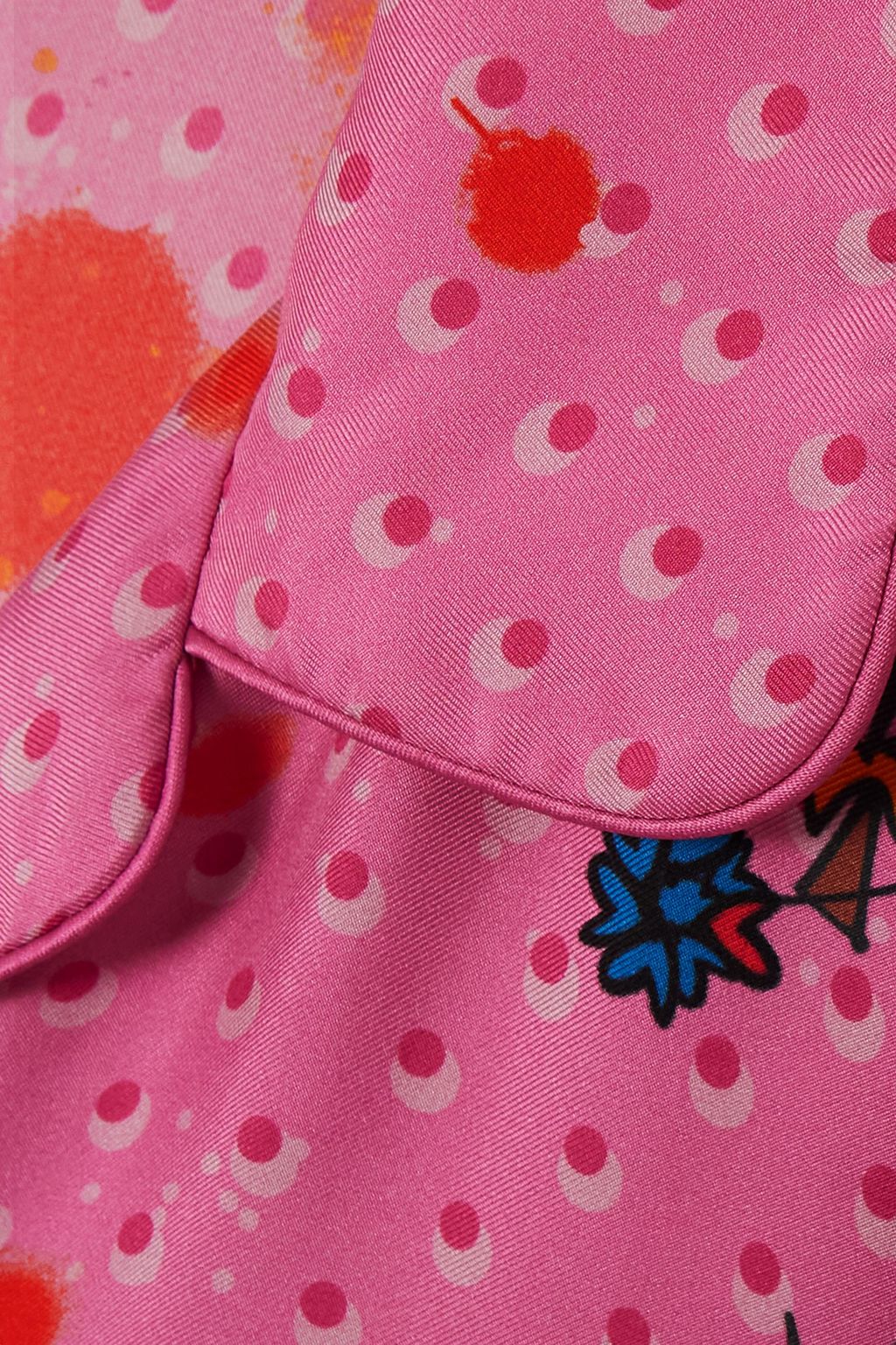 AZ FACTORY Printed silk-twill shirt