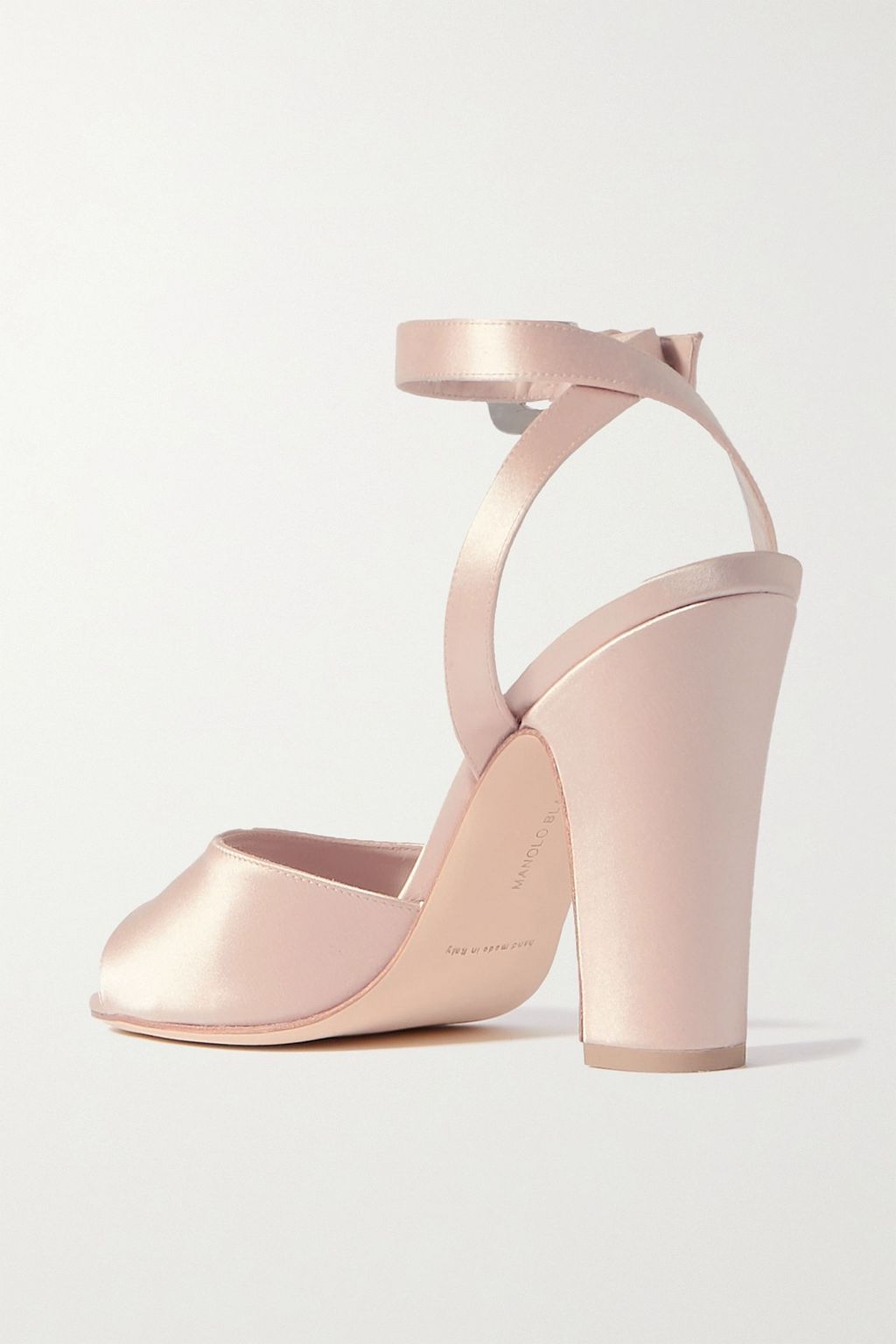 MANOLO BLAHNIK Elohbita 105 embellished satin sandals
