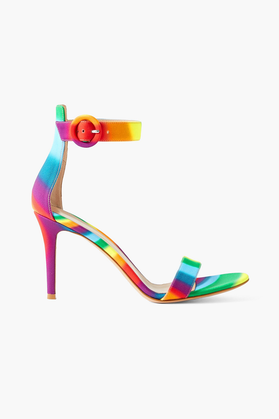 Gianvito Rossi Portofino 85 Rainbow Sandals In Multicolor