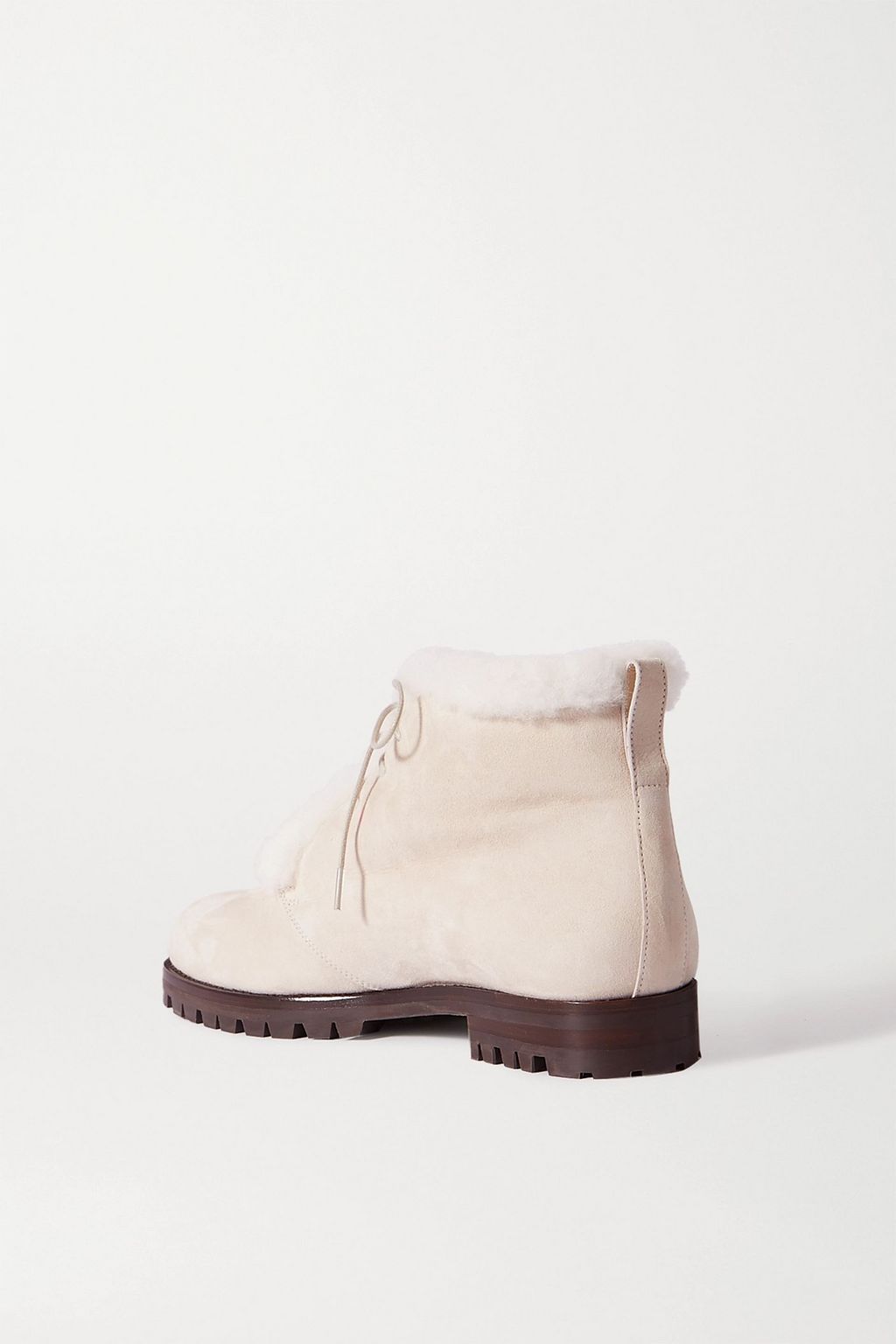 MANOLO BLAHNIK Mircus shearling-lined suede ankle boots