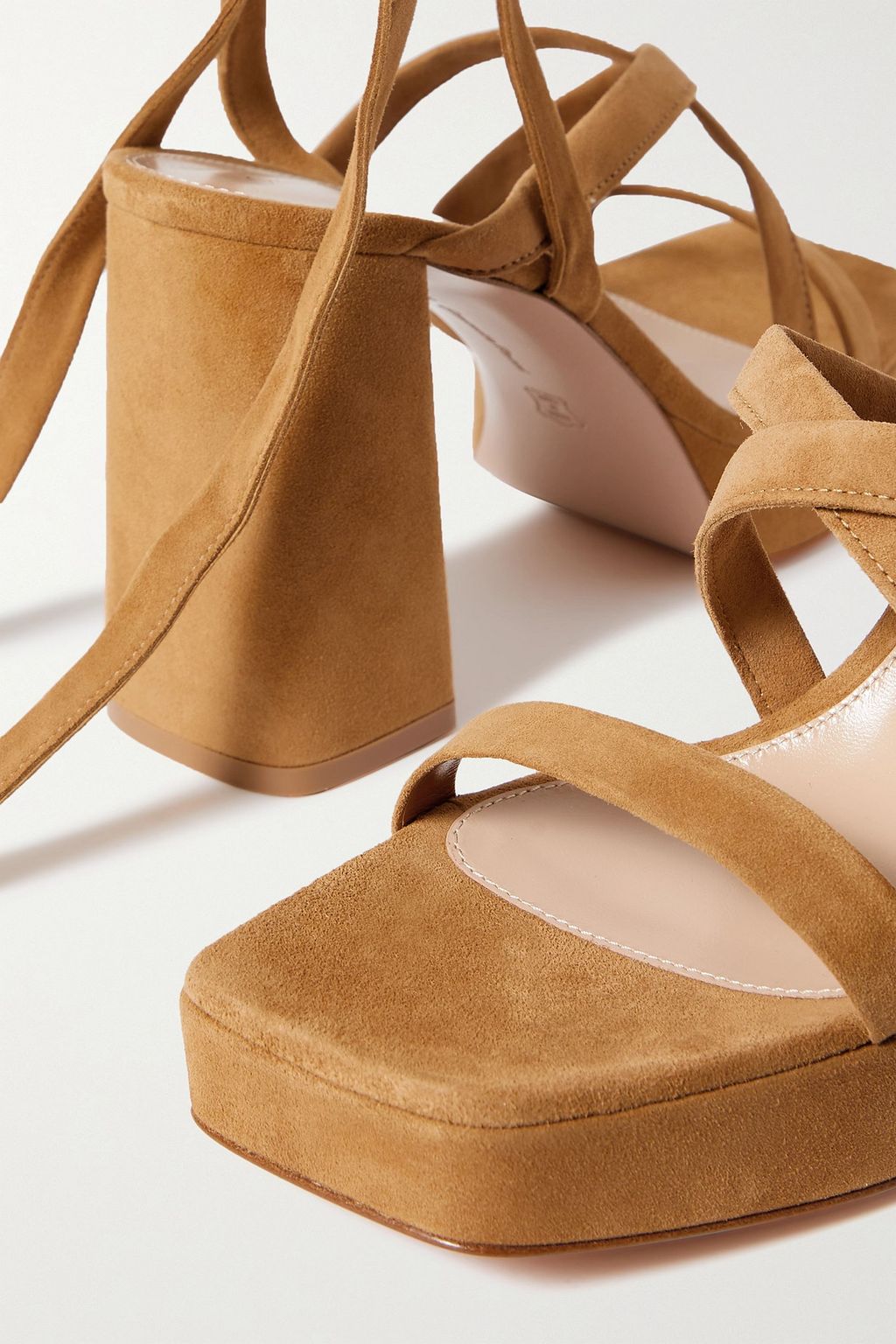 GIANVITO ROSSI 70 suede platform sandals