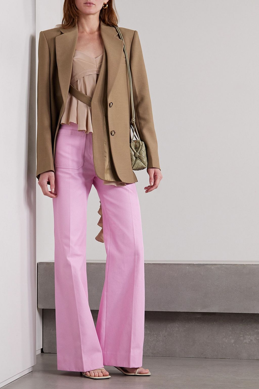 VICTORIA BECKHAM Layered crepe blazer