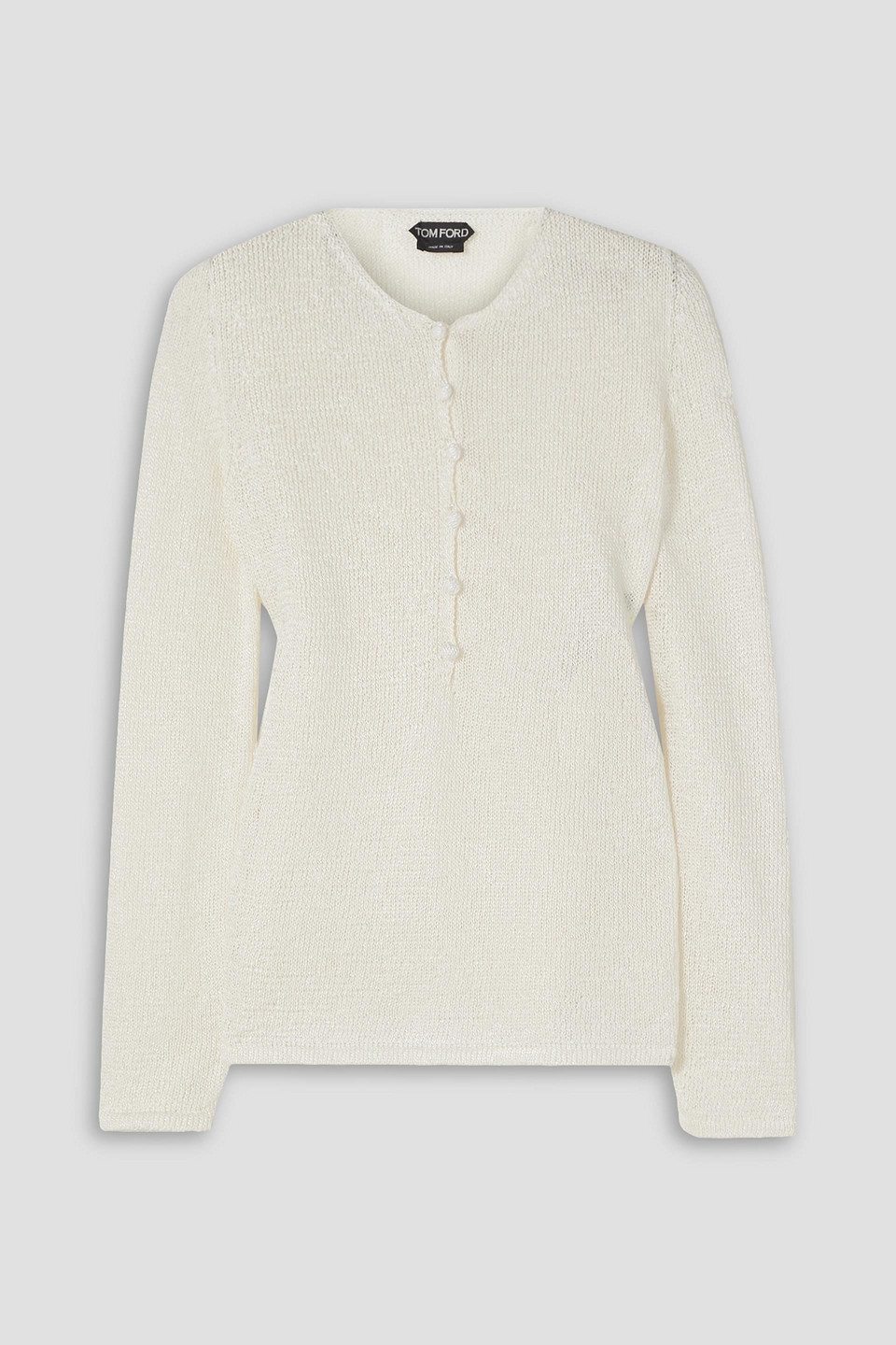 Tom Ford Knitted Sweater In White