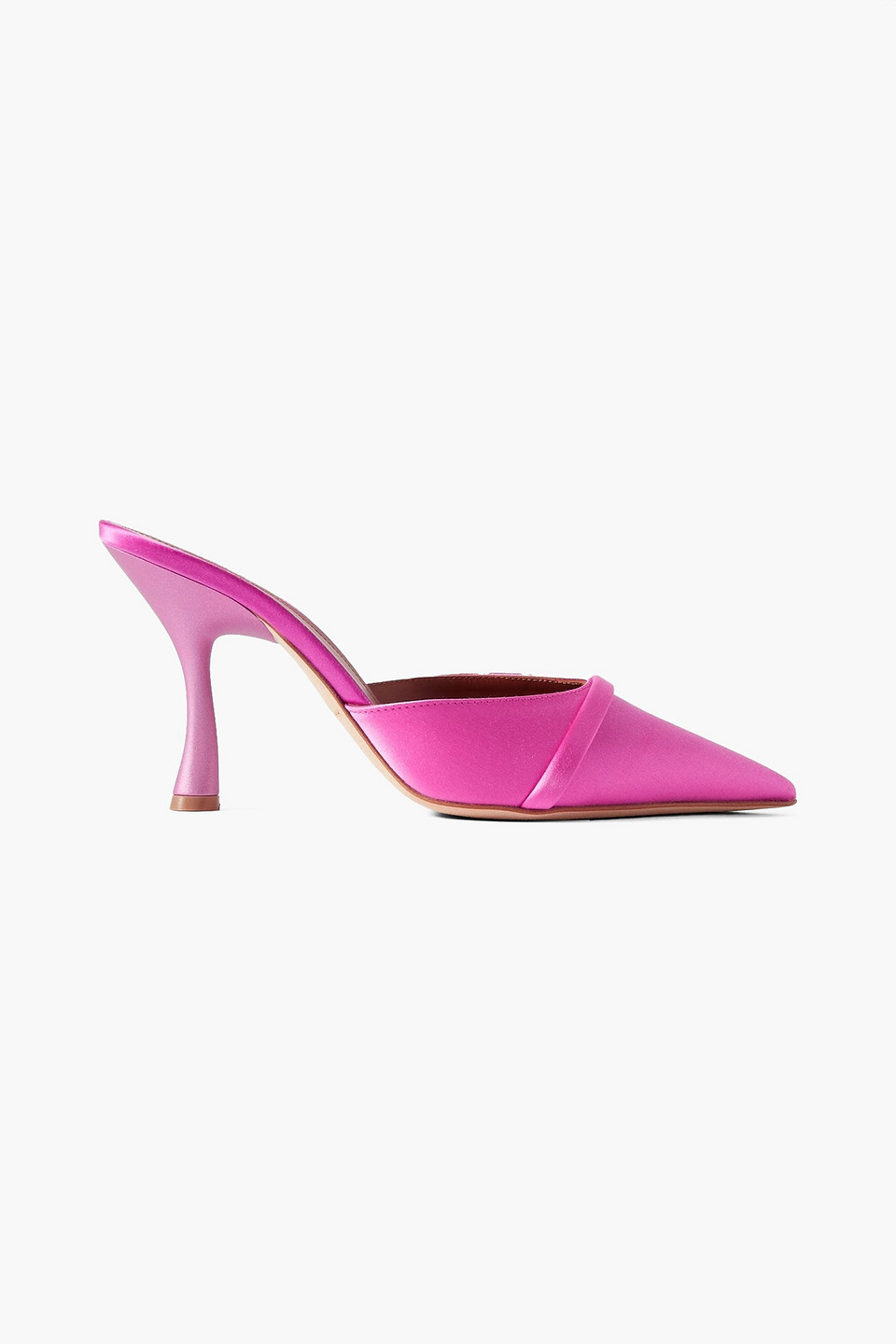 Malone Souliers 95mm Sculpted Heeled Mules In Fuchsia