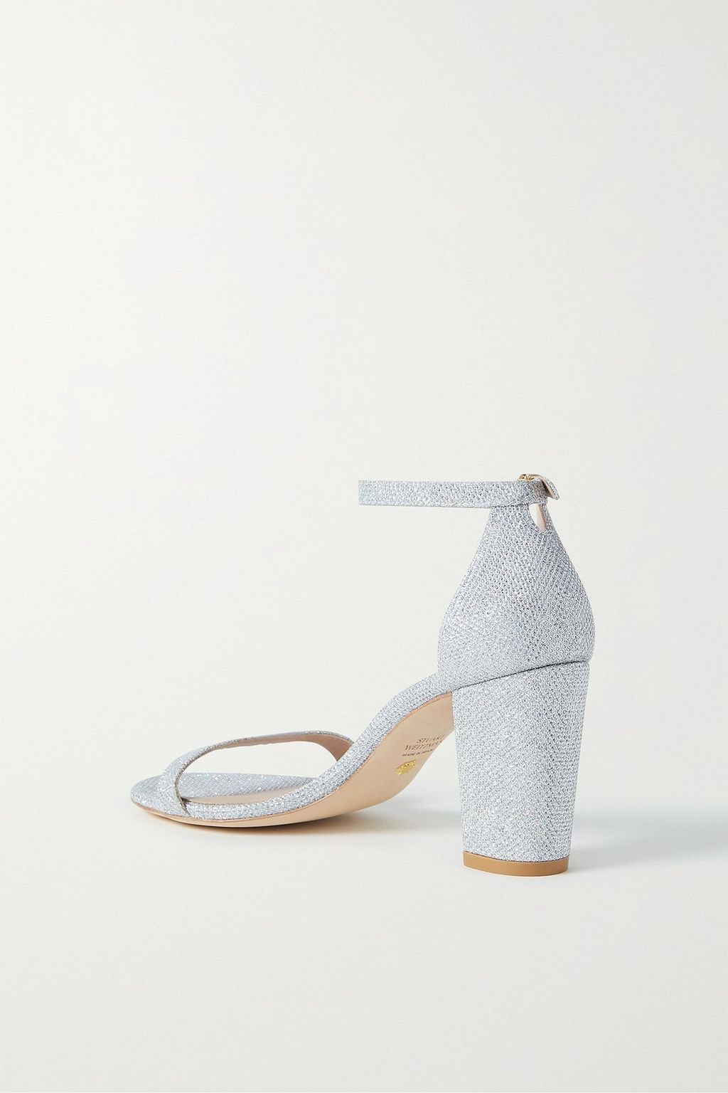 STUART WEITZMAN Glittered mesh sandals