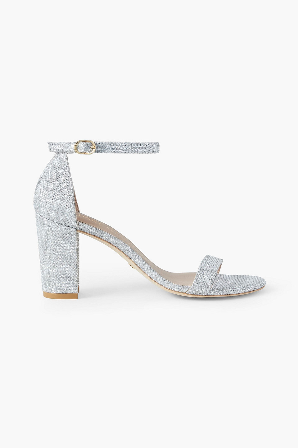 Glittered mesh sandals