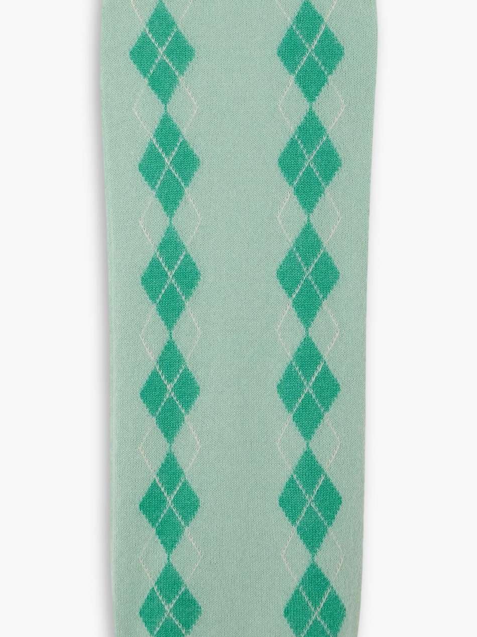 argyle mohair-blend maxi skirt