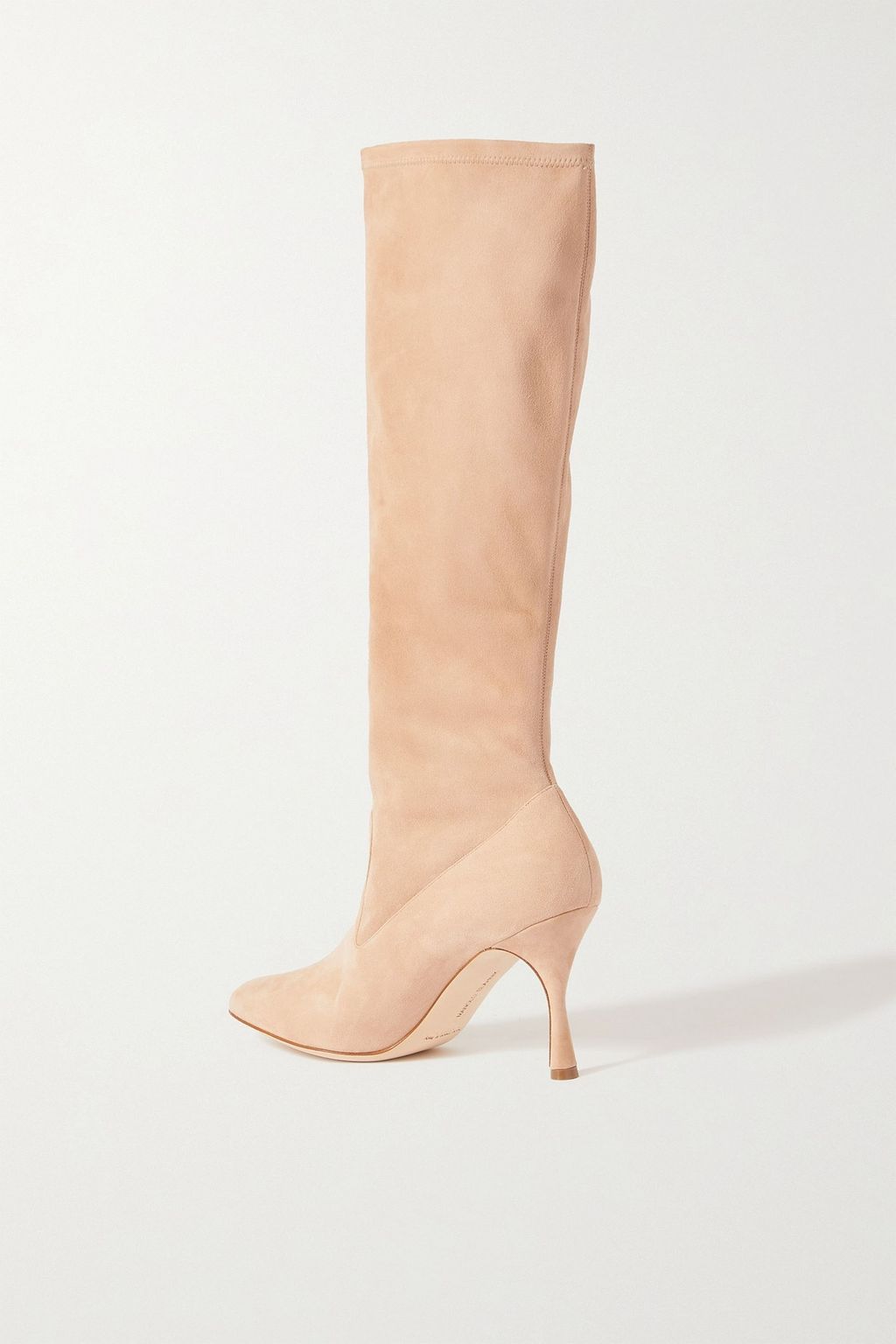 MANOLO BLAHNIK Pamfilo 90 stretch-suede knee boots