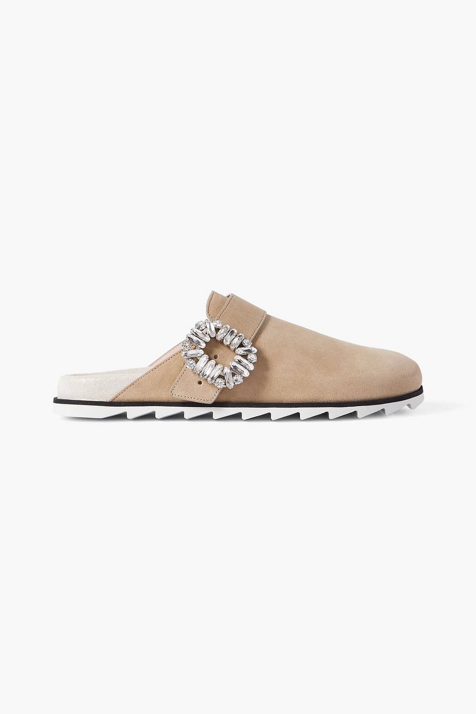 Roger Vivier Woman House Slipper Sand Size 11 Leather In Mushroom