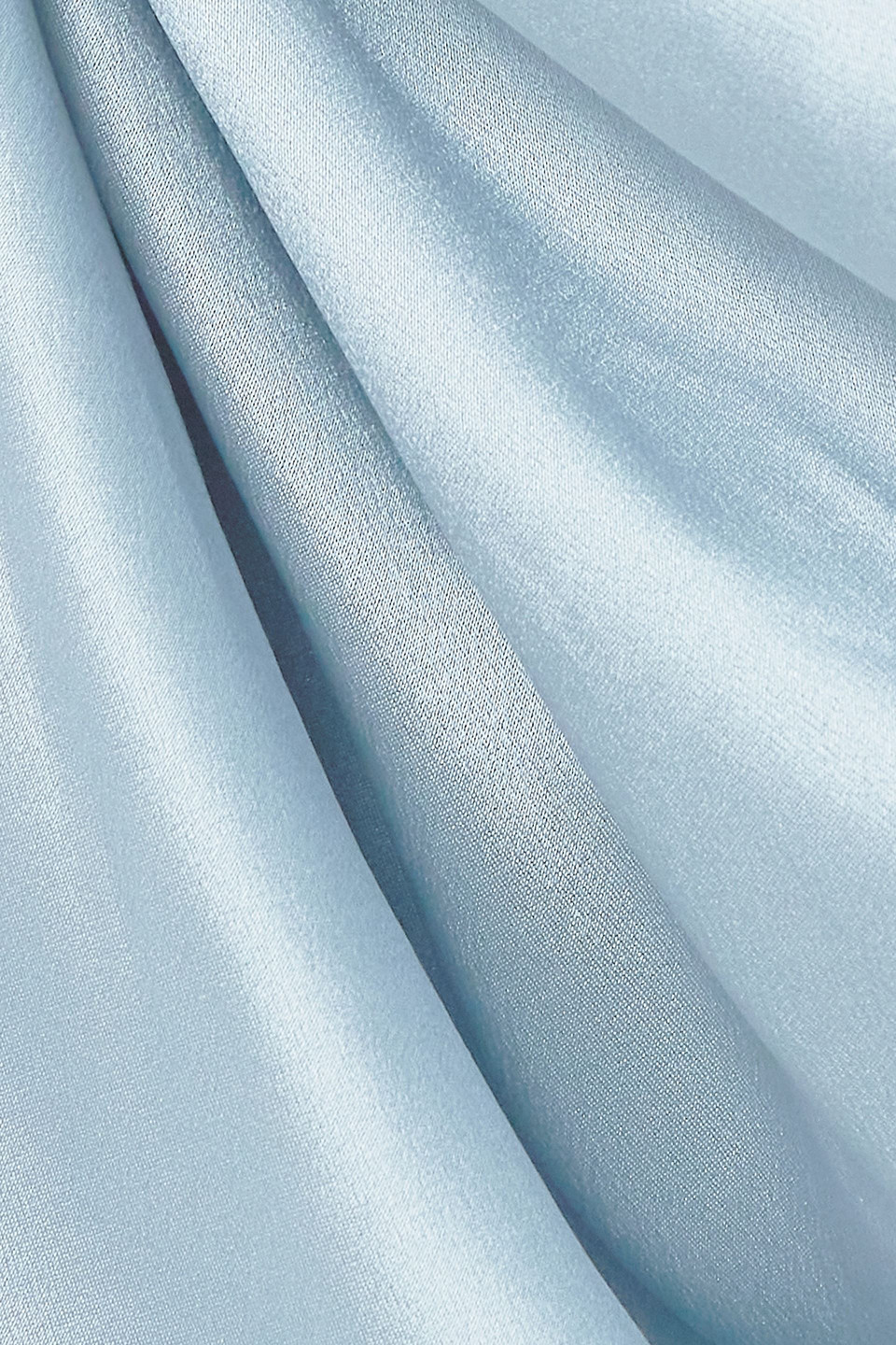 ROWEN ROSE DRAPED SILK-SATIN MAXI DRESS