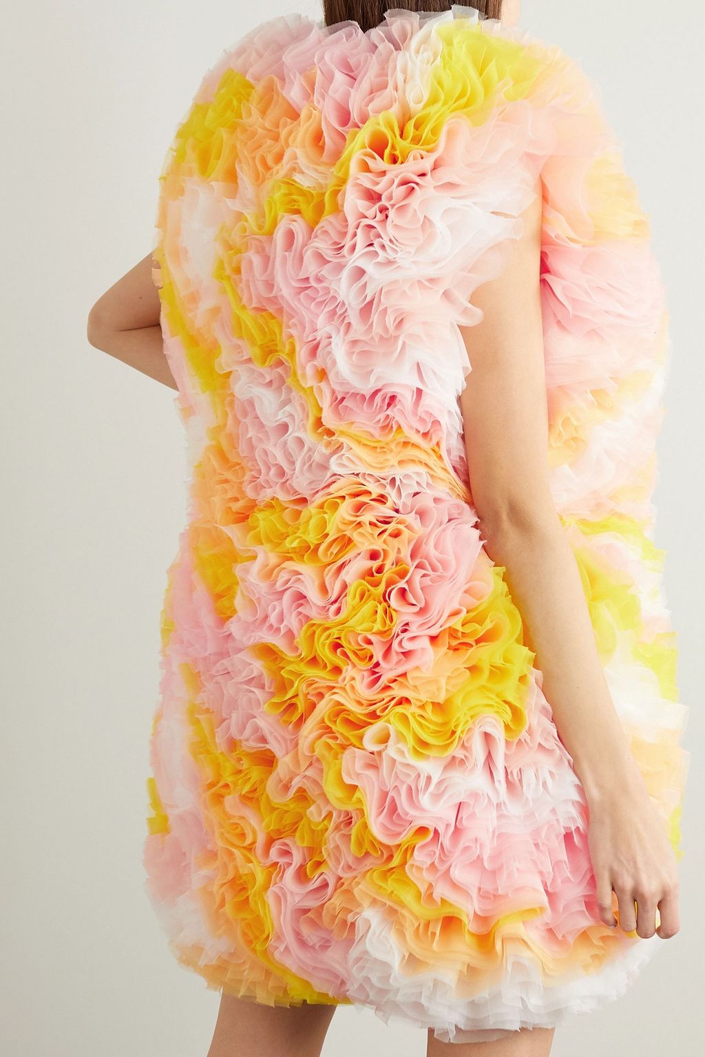 TOMO KOIZUMI X PUCCI Ruffled tulle mini dress