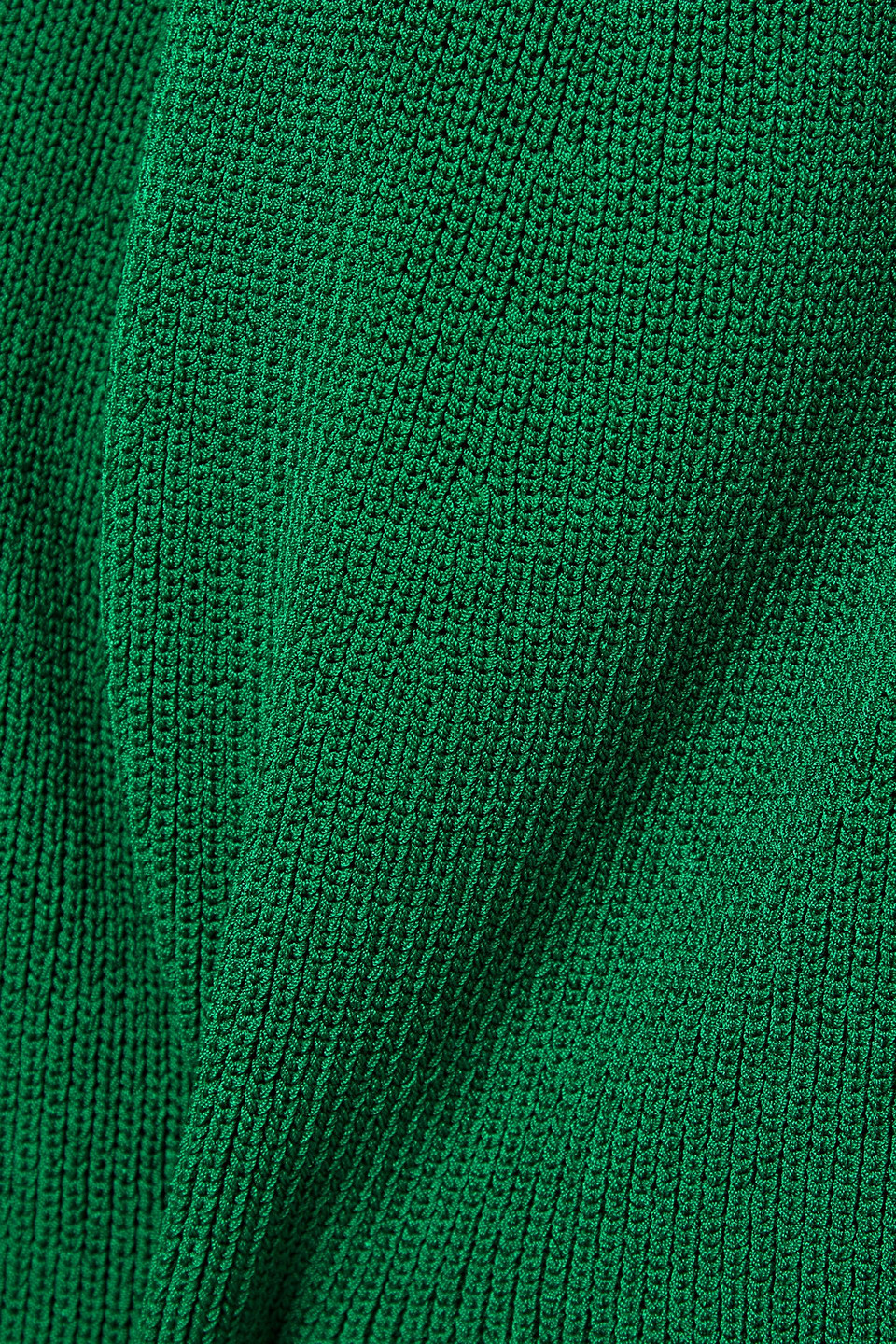 Monse Cold-shoulder Knitted Turtleneck Poncho In Green