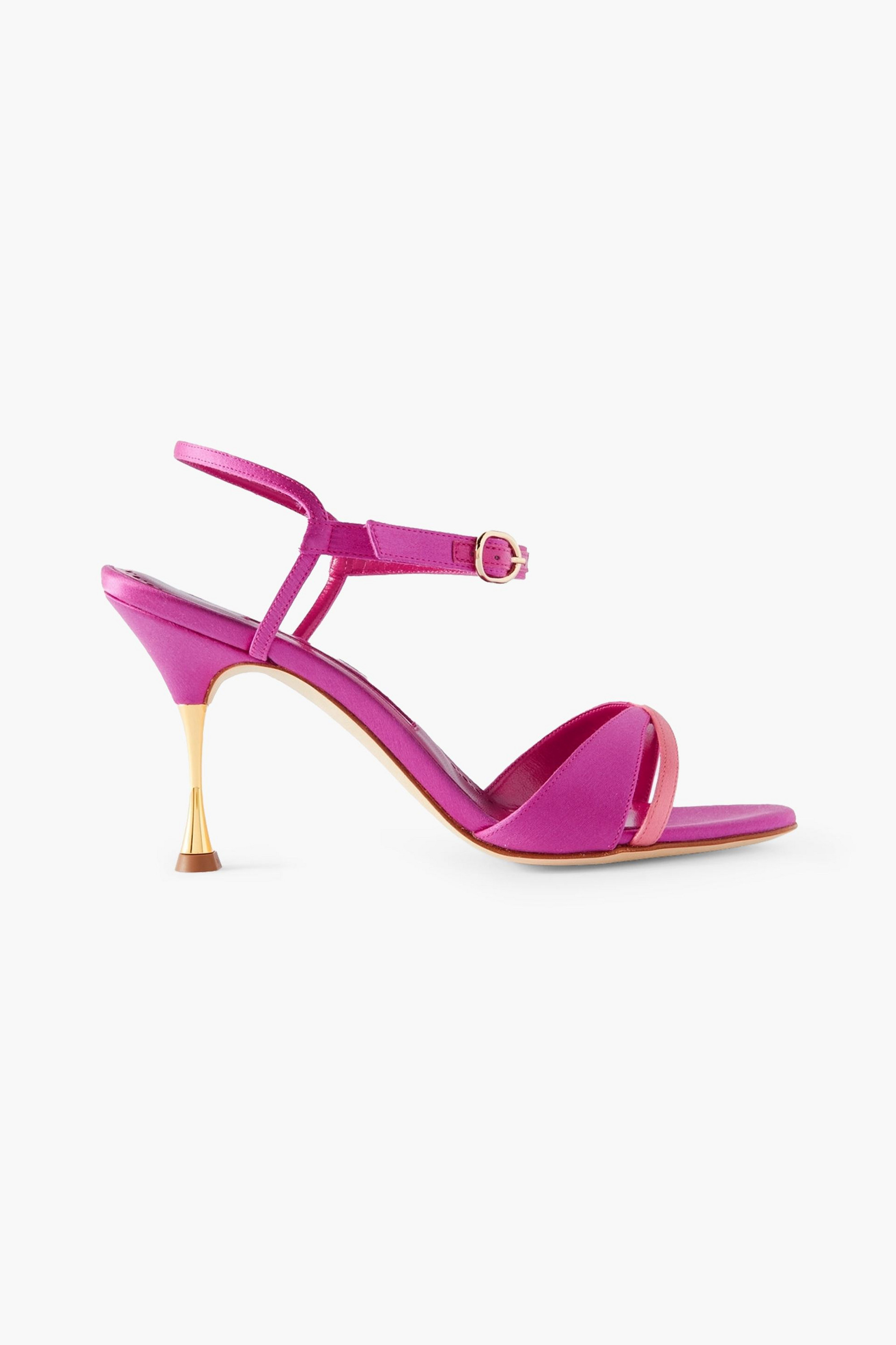 MANOLO BLAHNIK Mirtea 90 satin sandals