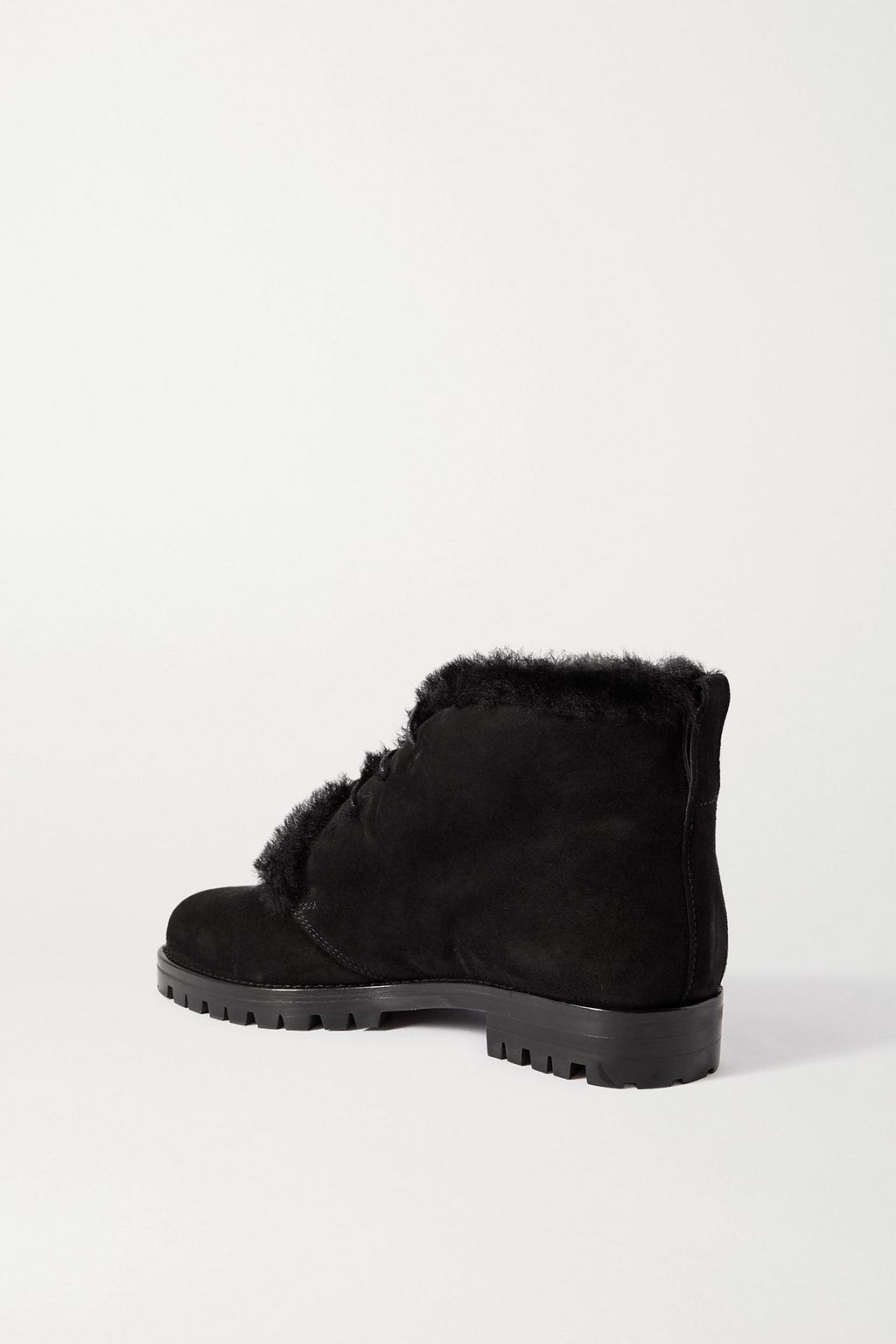 MANOLO BLAHNIK Mircus shearling-lined suede ankle boots