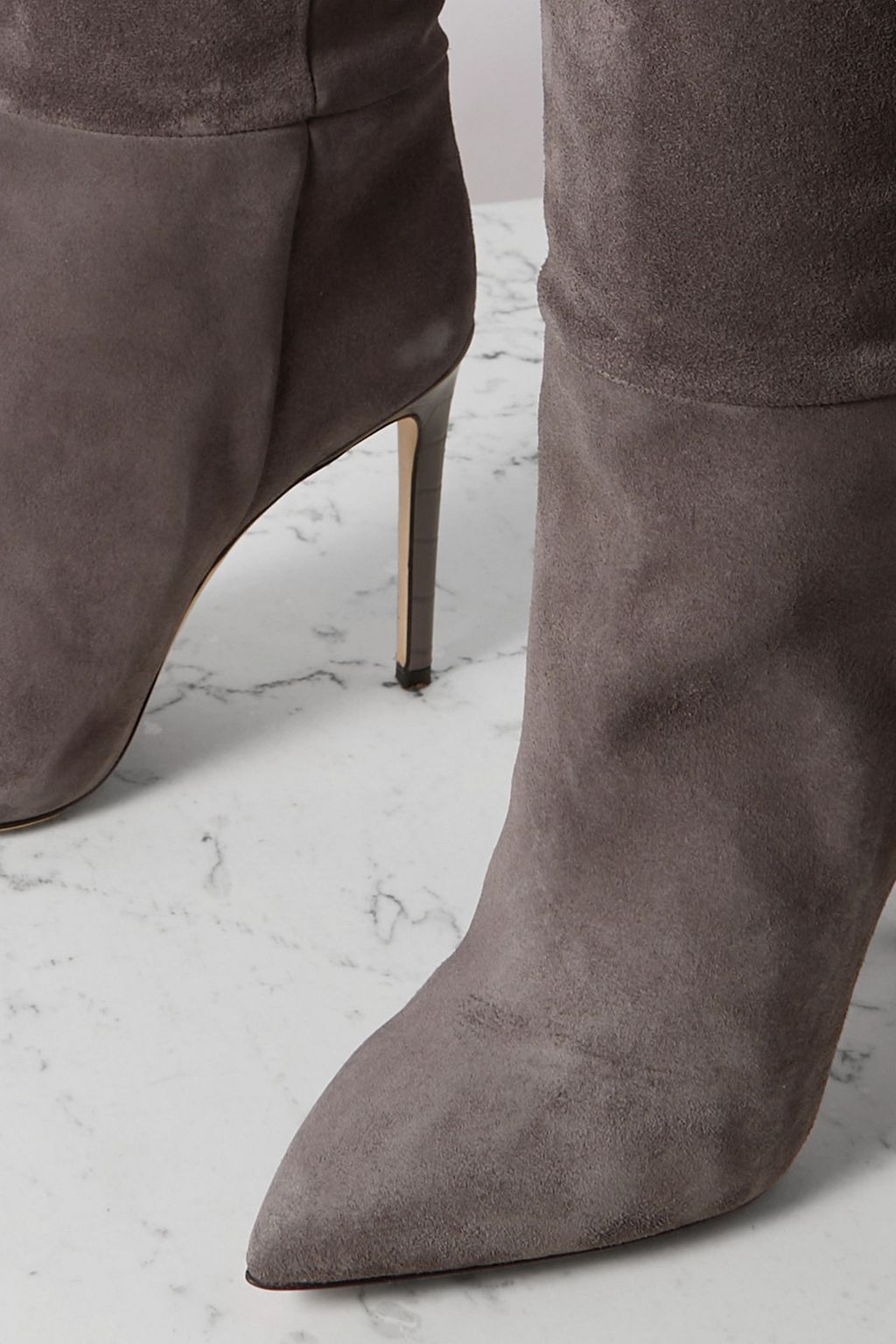 PARIS TEXAS Stiletto suede knee boots