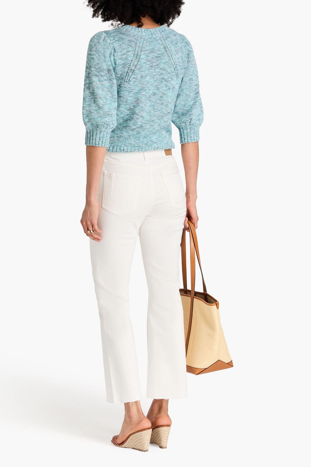 DEREK LAM 10 CROSBY 하이라이즈 부츠컷 진