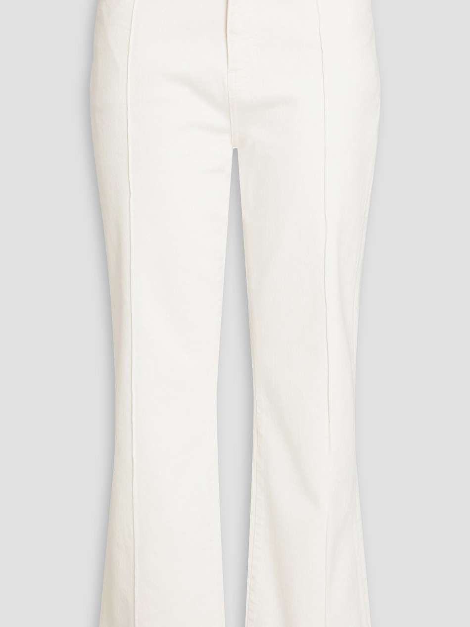 high-rise bootcut jeans