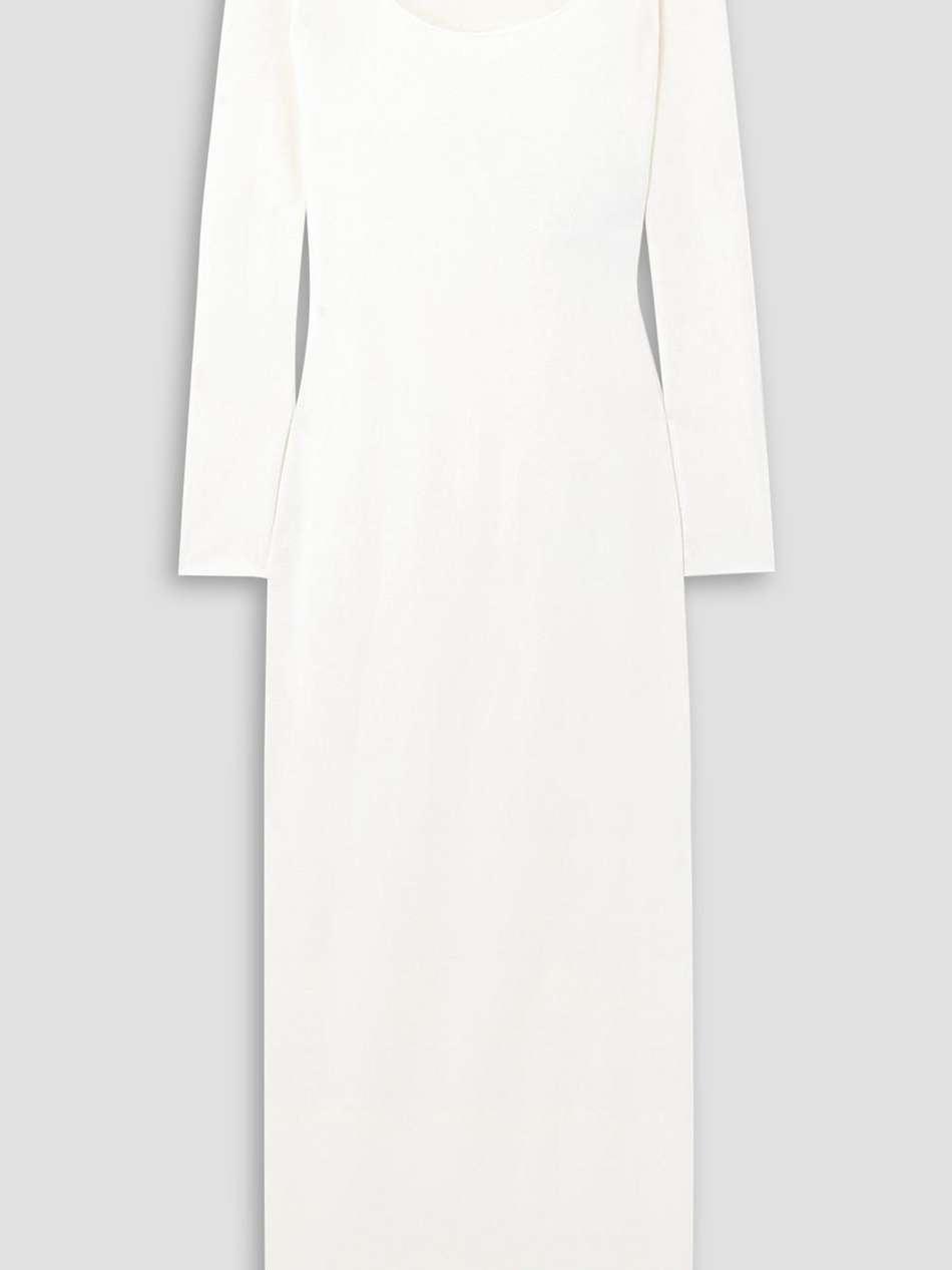 cashmere and silk-blend midi dress