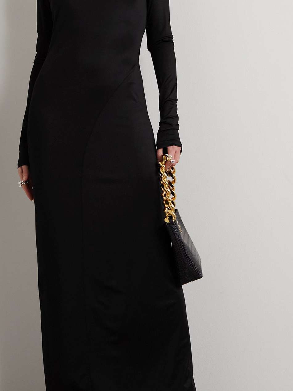 open-back jersey maxi dress