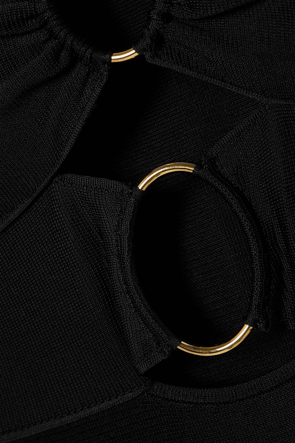 TOM FORD 컷아웃 장식 스트레치 니트 미니 드레스