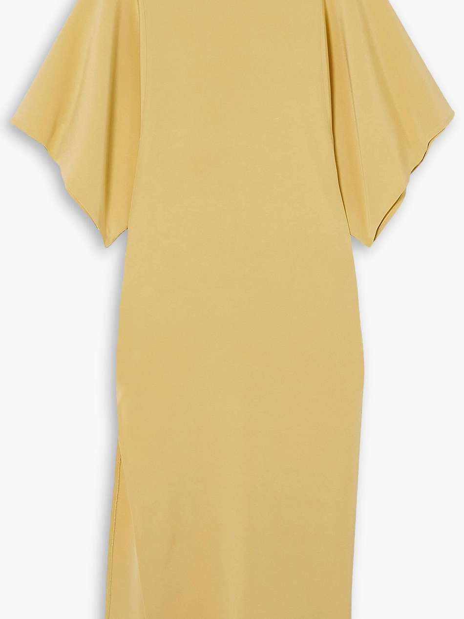 stretch-silk midi dress