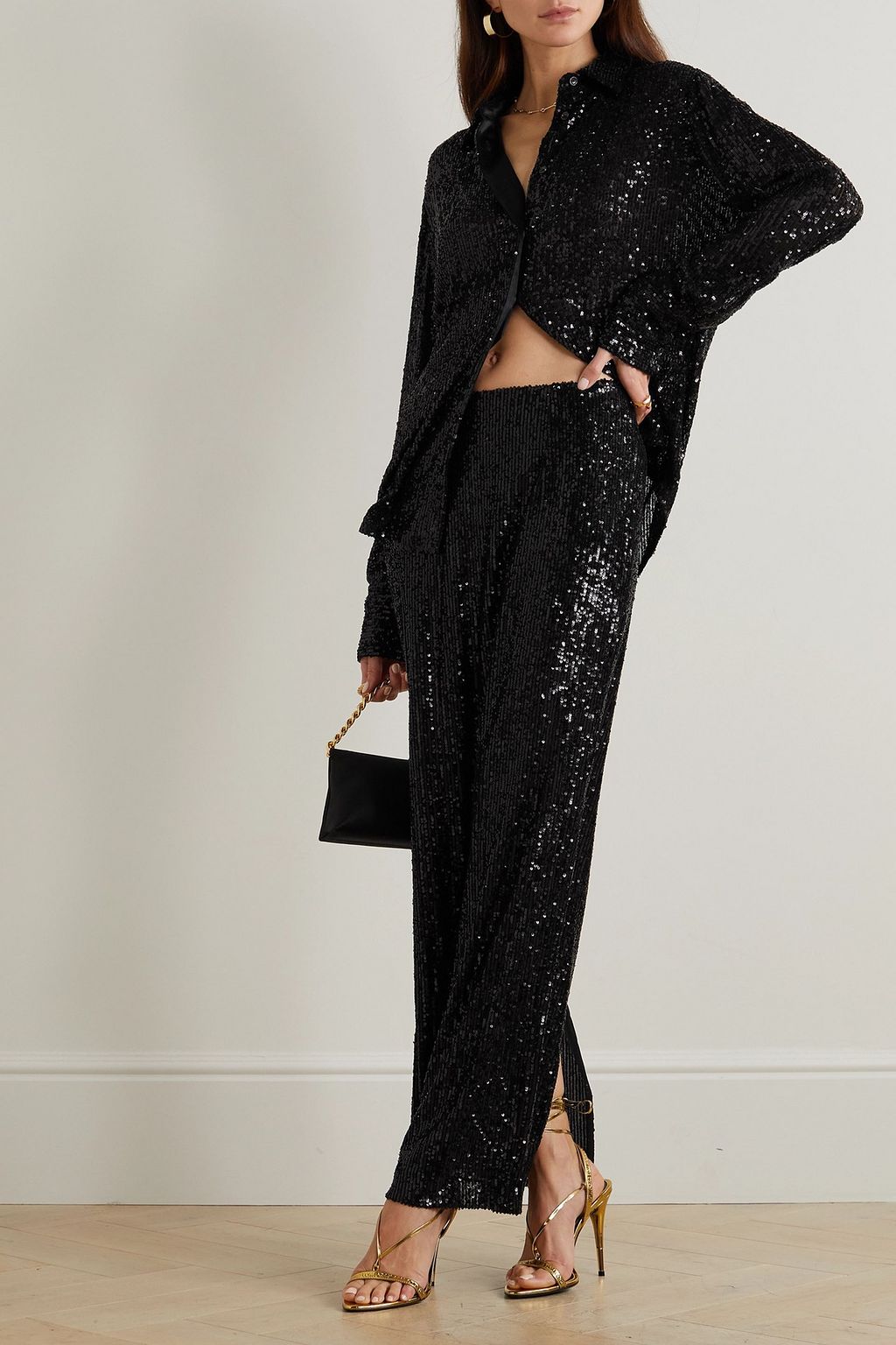 TOM FORD Sequined tulle maxi skirt
