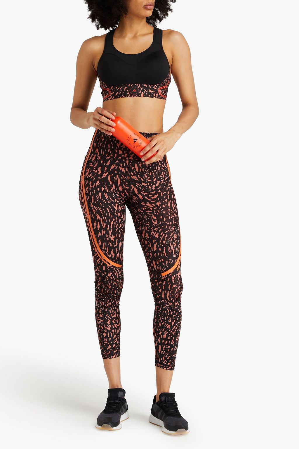 ADIDAS BY STELLA MCCARTNEY حمالة صدر رياضية مصنوعة من نسيج مطاطي ومزينة بطبعات