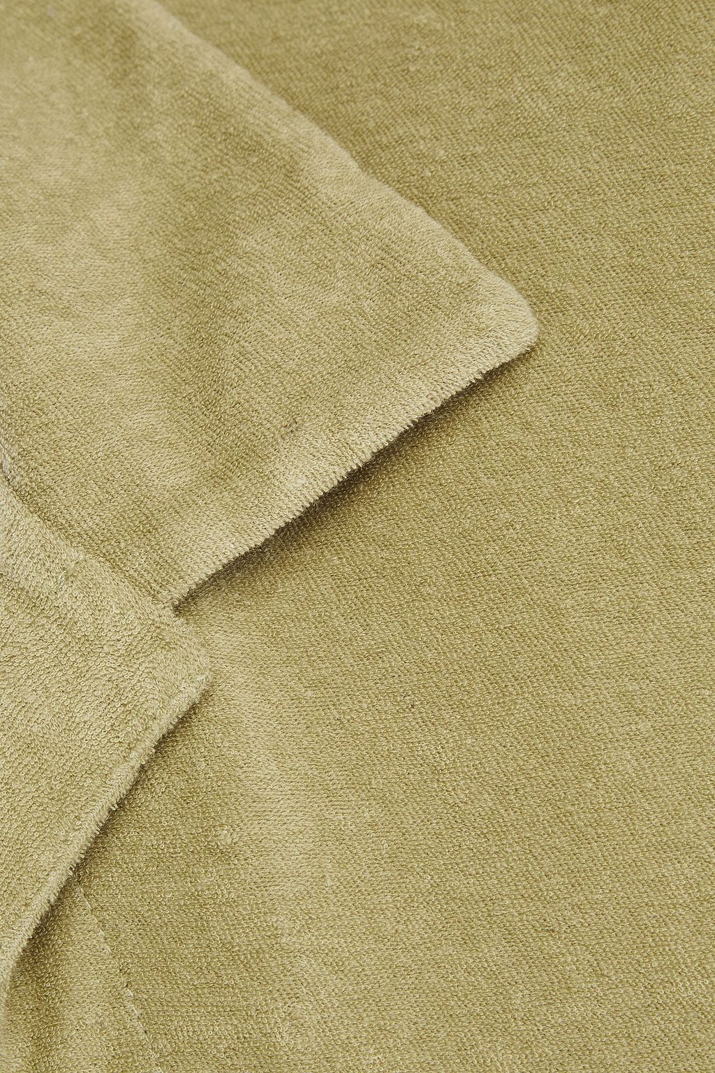 FRESCOBOL CARIOCA Faustino cotton, Lyocell and linen-blend terry polo shirt