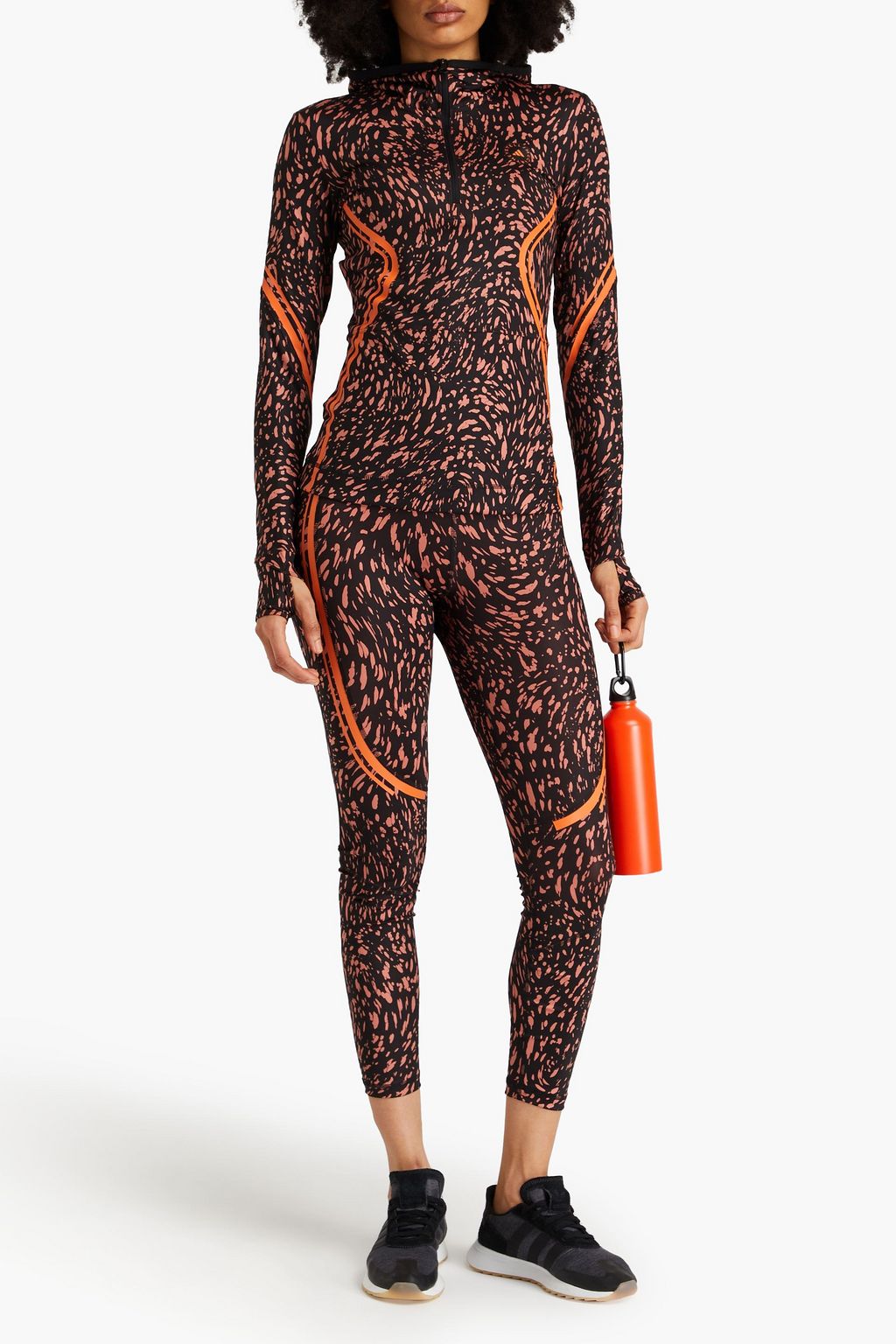 ADIDAS BY STELLA MCCARTNEY Printed stretch half-zip track jacket