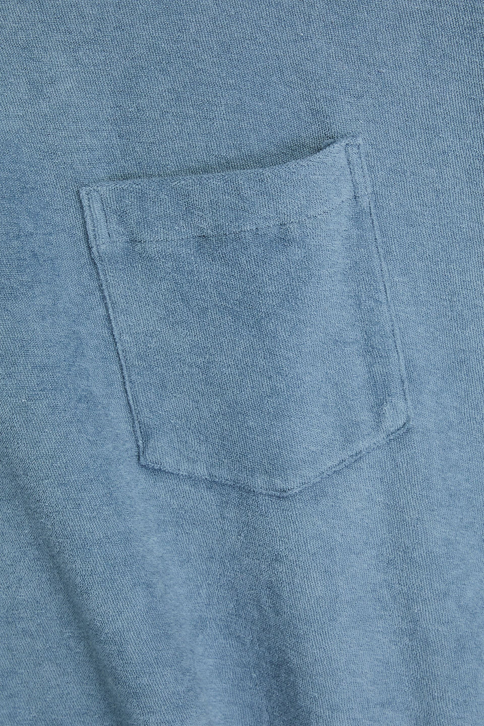 Frescobol Carioca Carmo Cotton, Lyocell And Linen-blend Terry T-shirt In Slate Blue