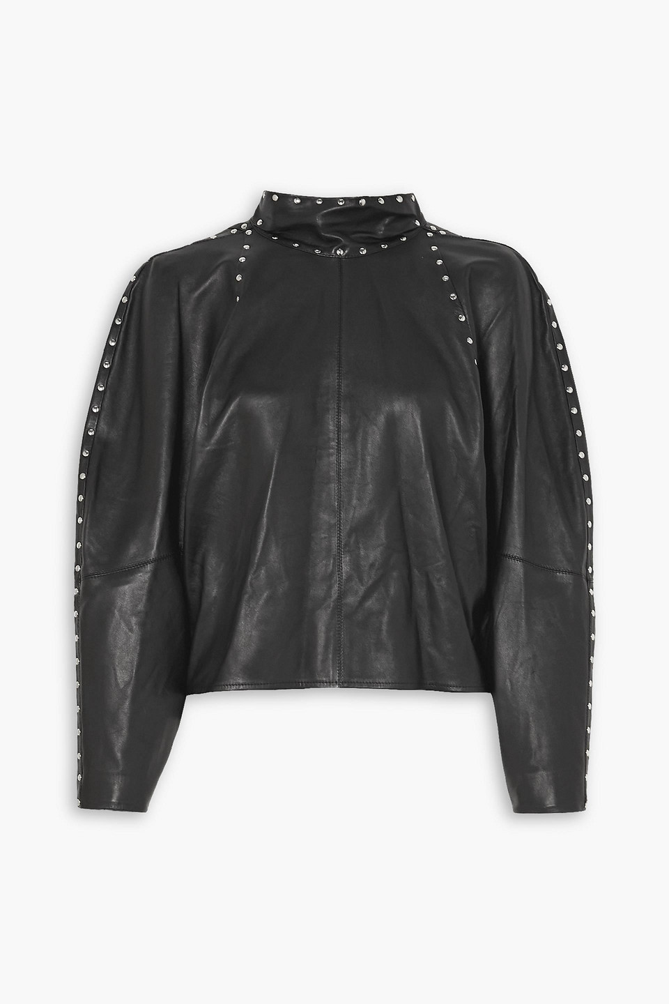 Studded leather top