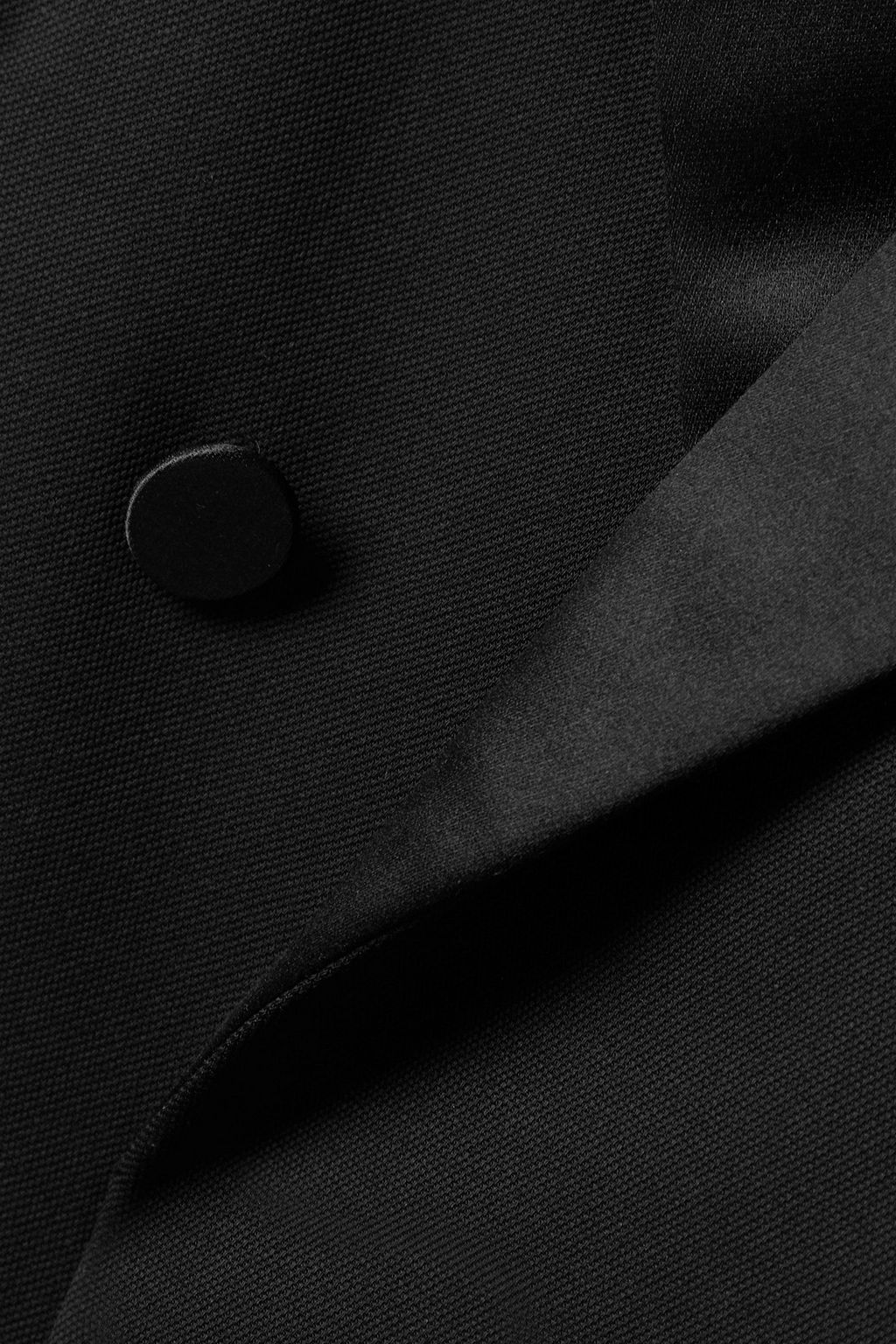 TOM FORD Satin-trimmed grain de poudre wool blazer