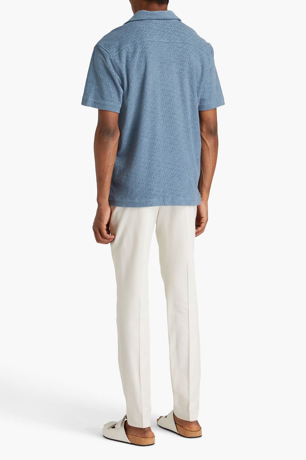 FRESCOBOL CARIOCA Roberto cotton-terry jacquard shirt