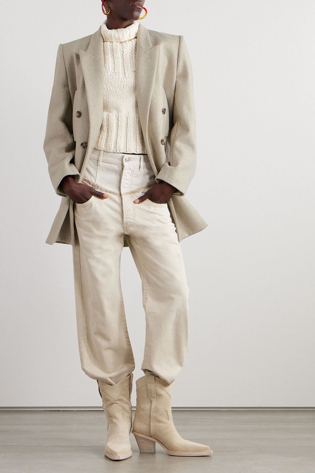 ISABEL MARANT Floyd double-breasted wool-felt blazer