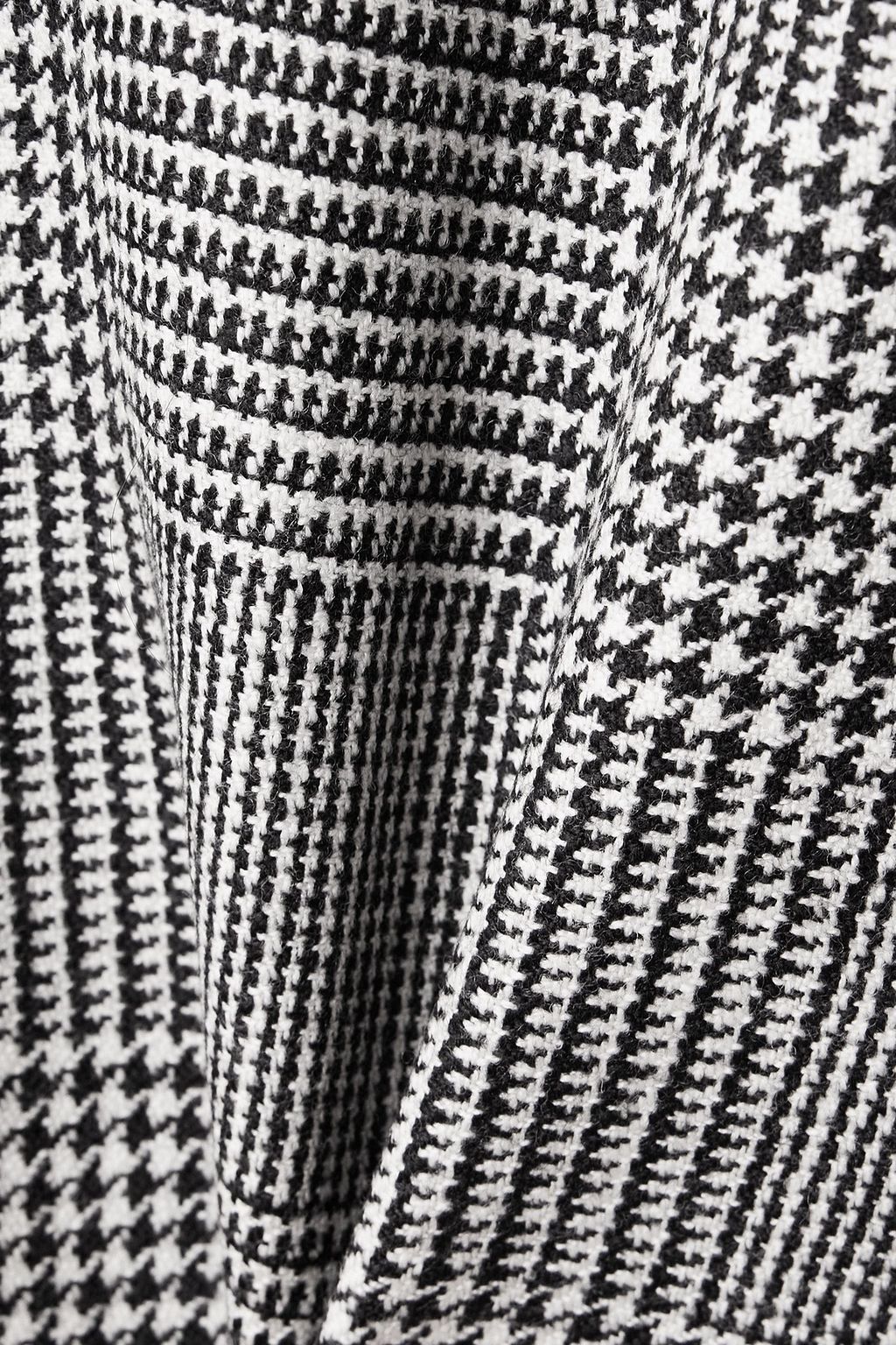 TOM FORD Belted Prince of Wales checked cashmere coat