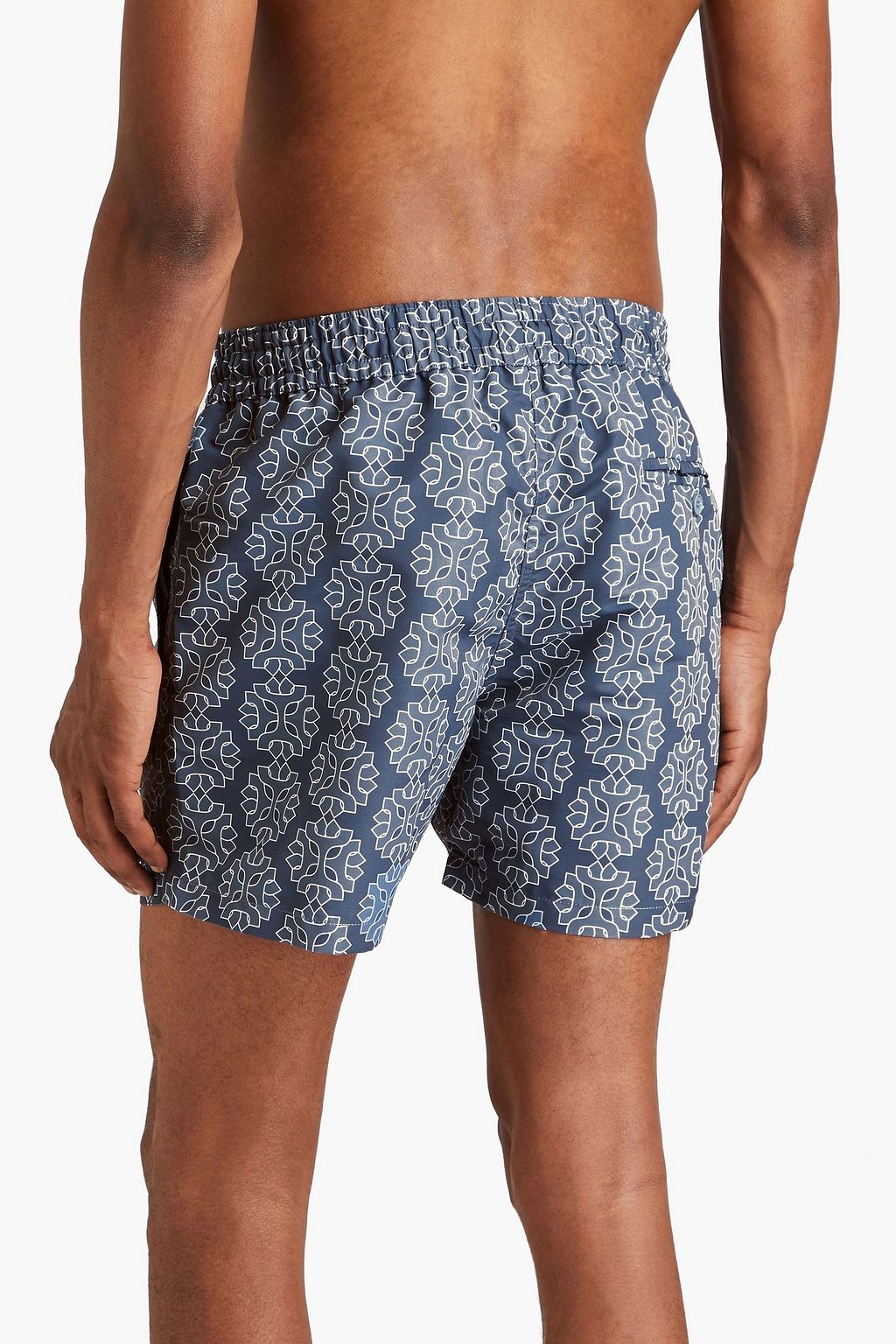 FRESCOBOL CARIOCA Medalhao short-length printed swim shorts