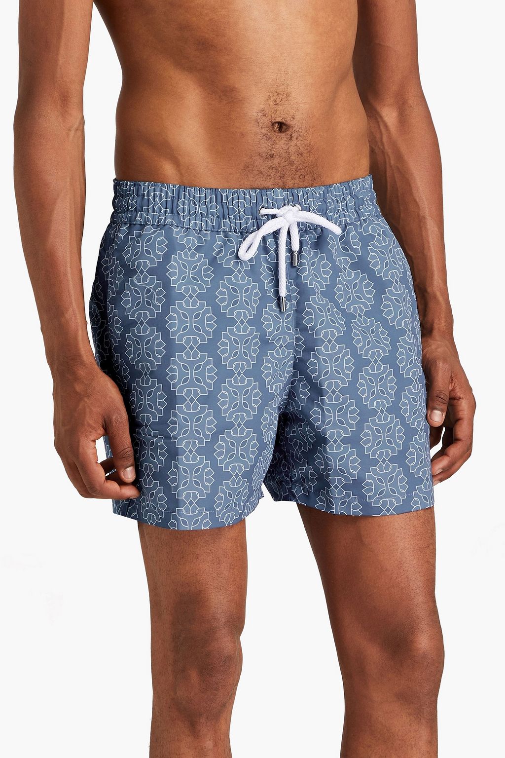 FRESCOBOL CARIOCA Medalhao short-length printed swim shorts
