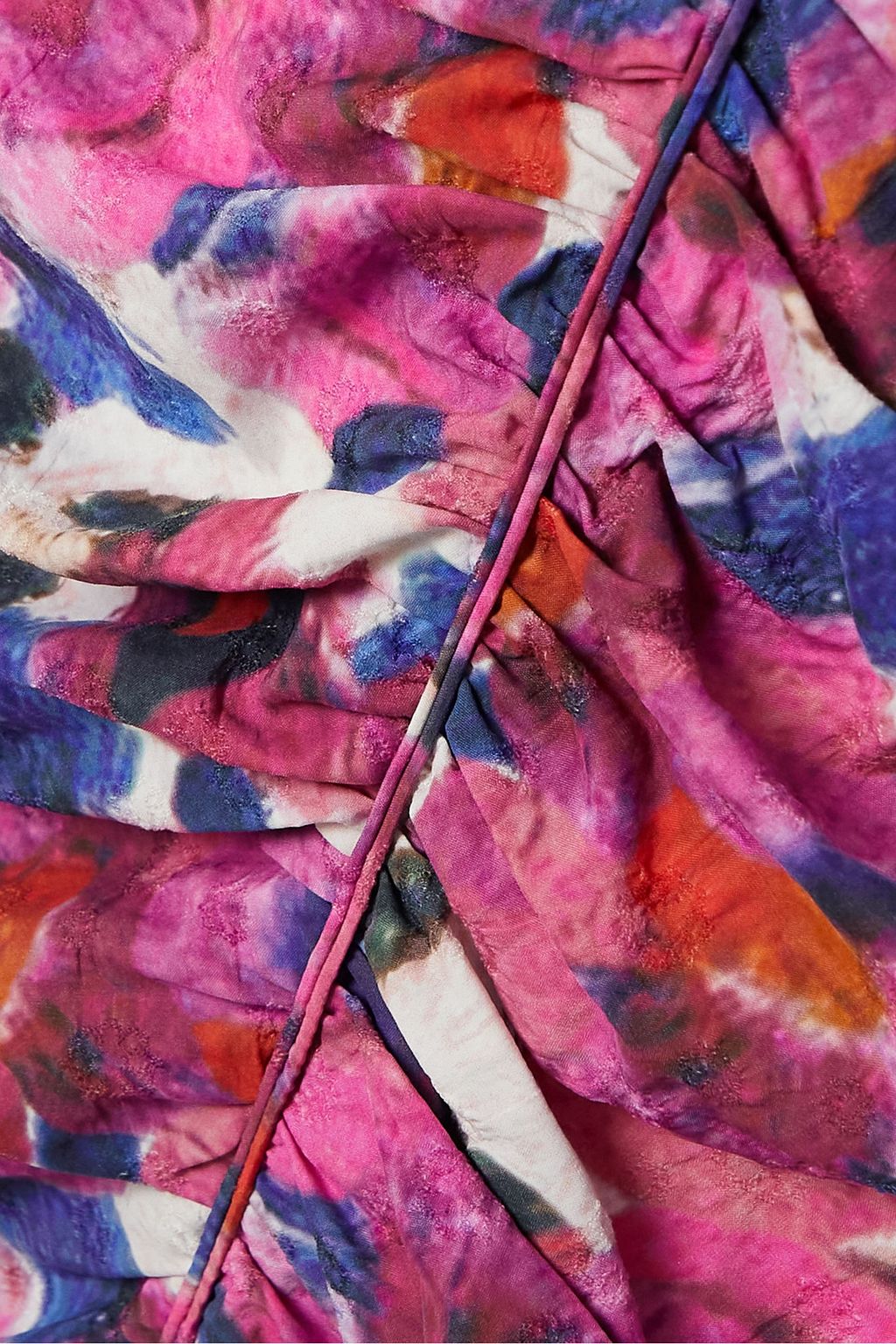 ISABEL MARANT Mireya ruffled floral-print crepe mini dress