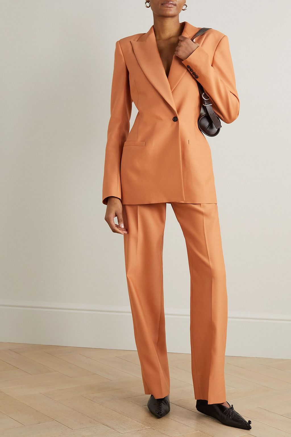 INTERIOR The Fontaine wool and silk-blend blazer