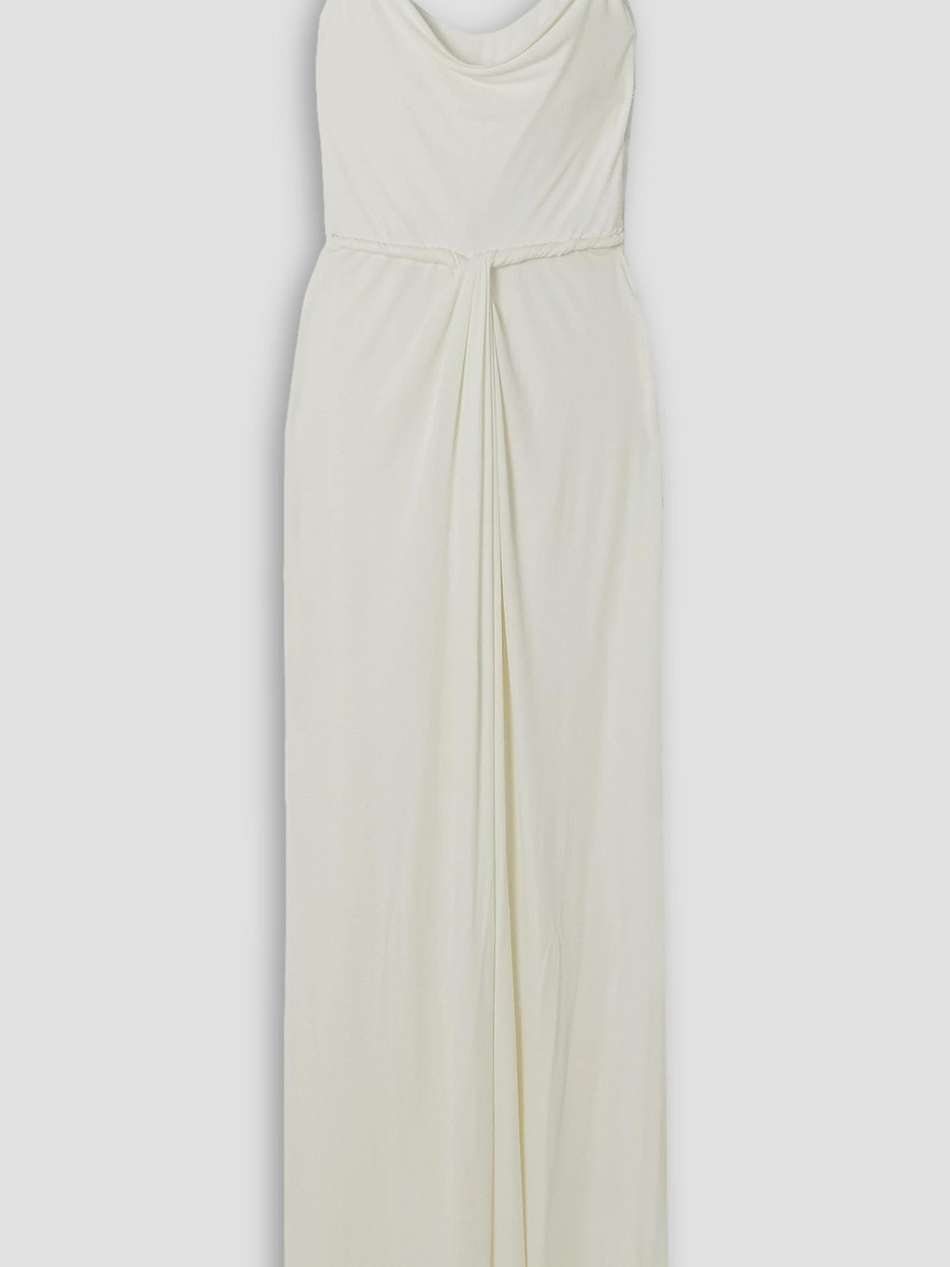 draped stretch-jersey gown