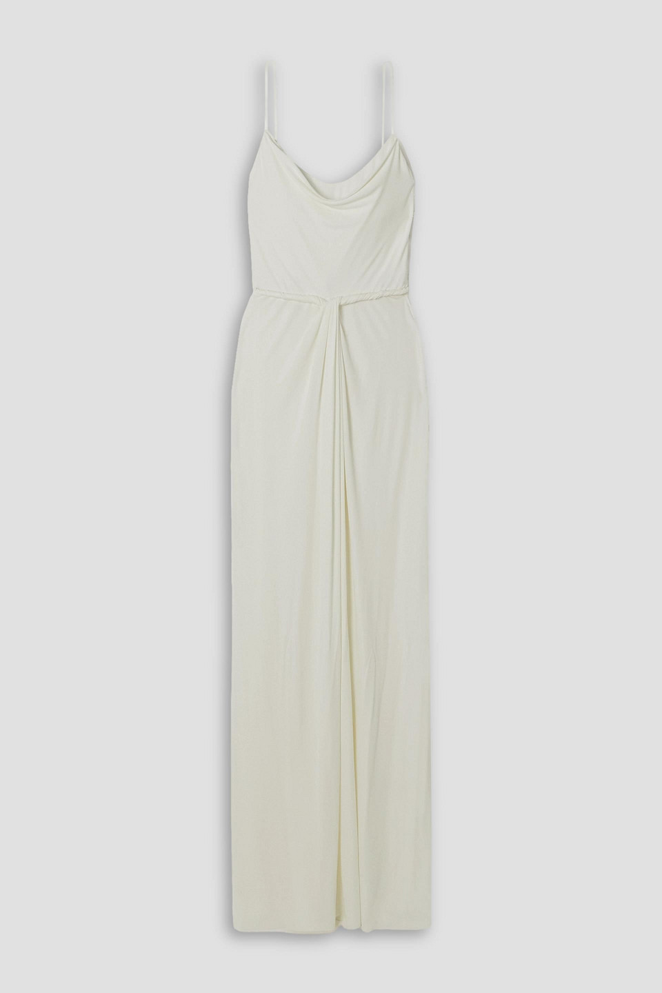 Jason Wu Draped Stretch-jersey Gown In White