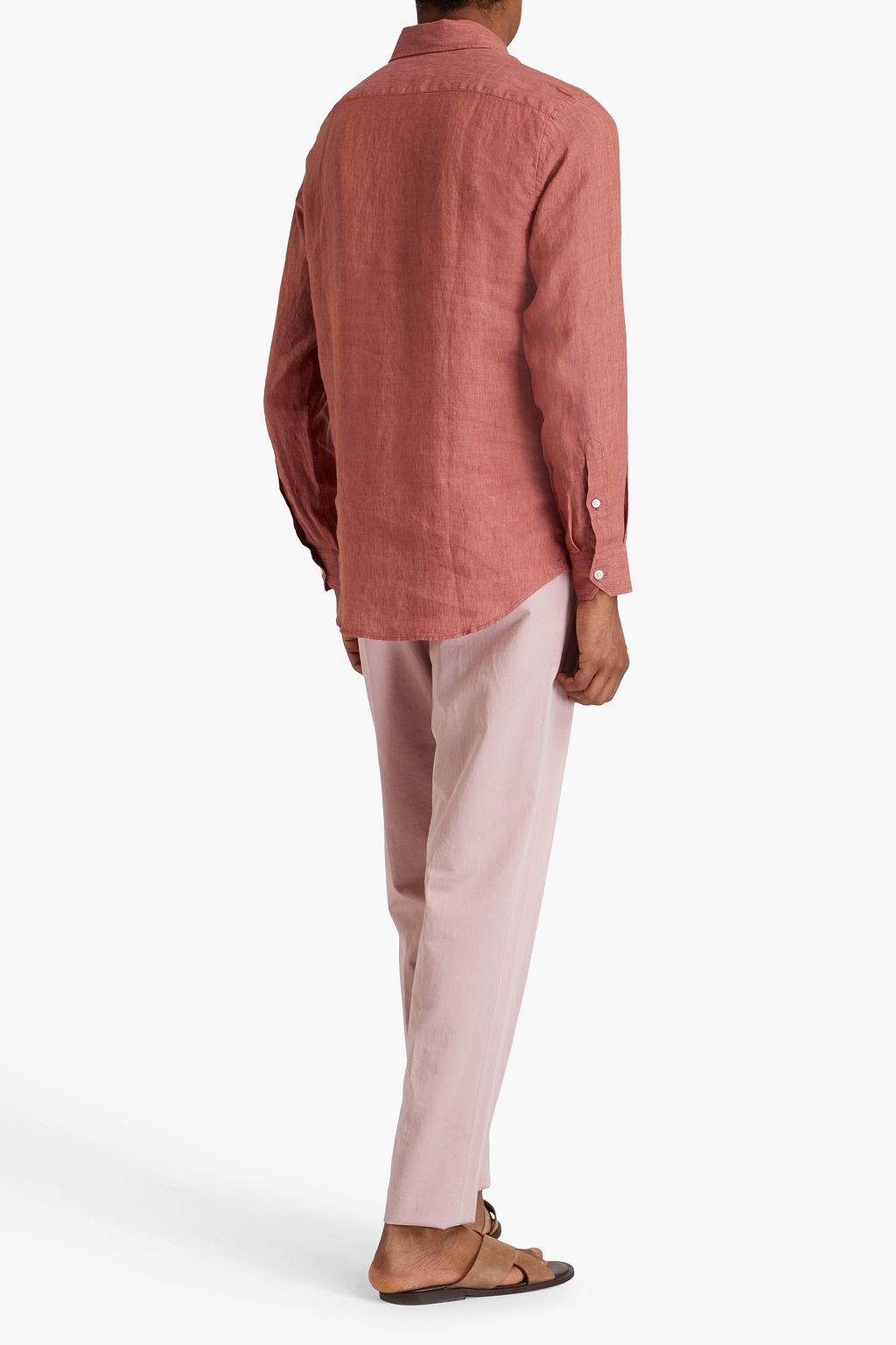 FRESCOBOL CARIOCA Mélange slub linen shirt