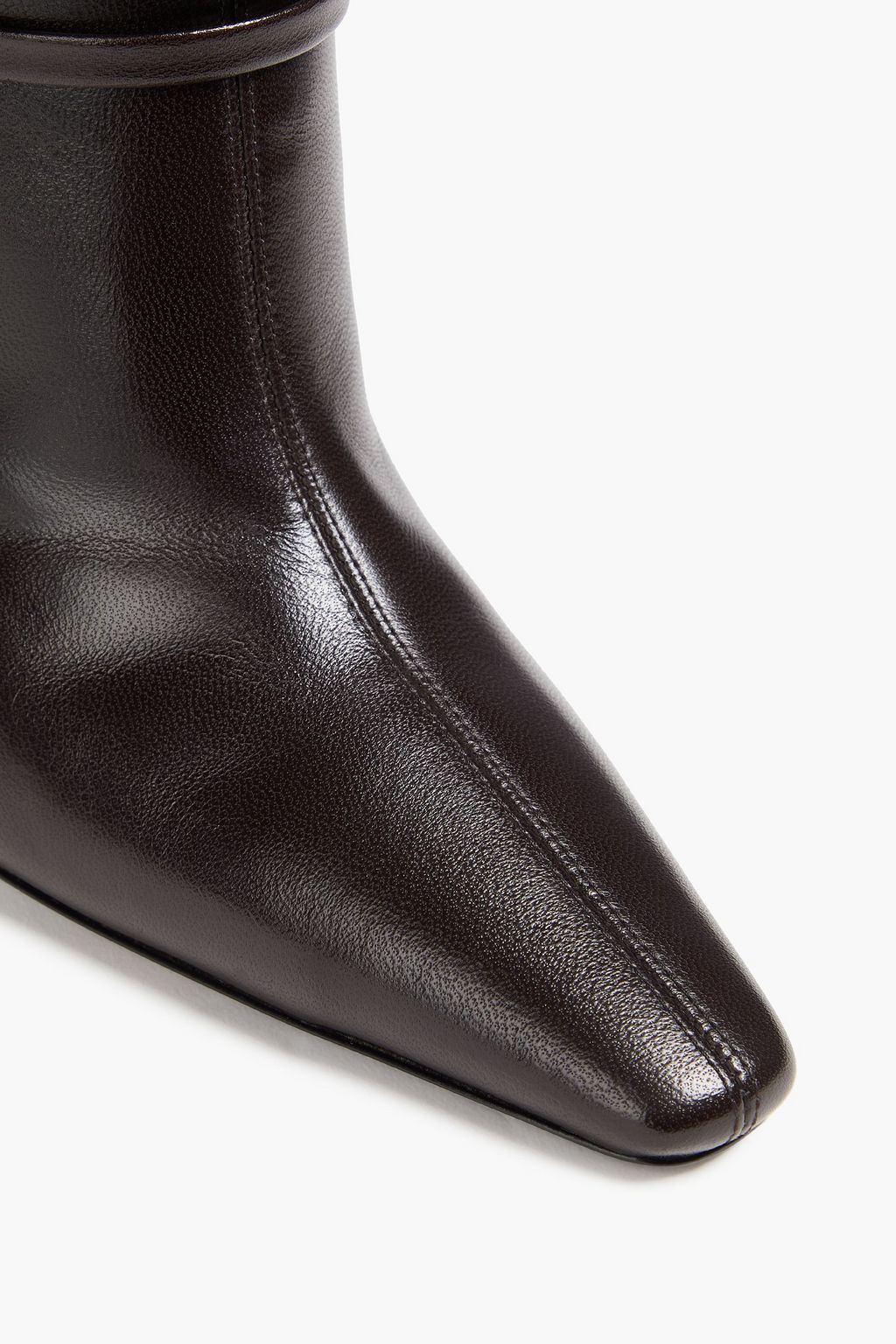 SAINT LAURENT Niki embellished leather ankle boots