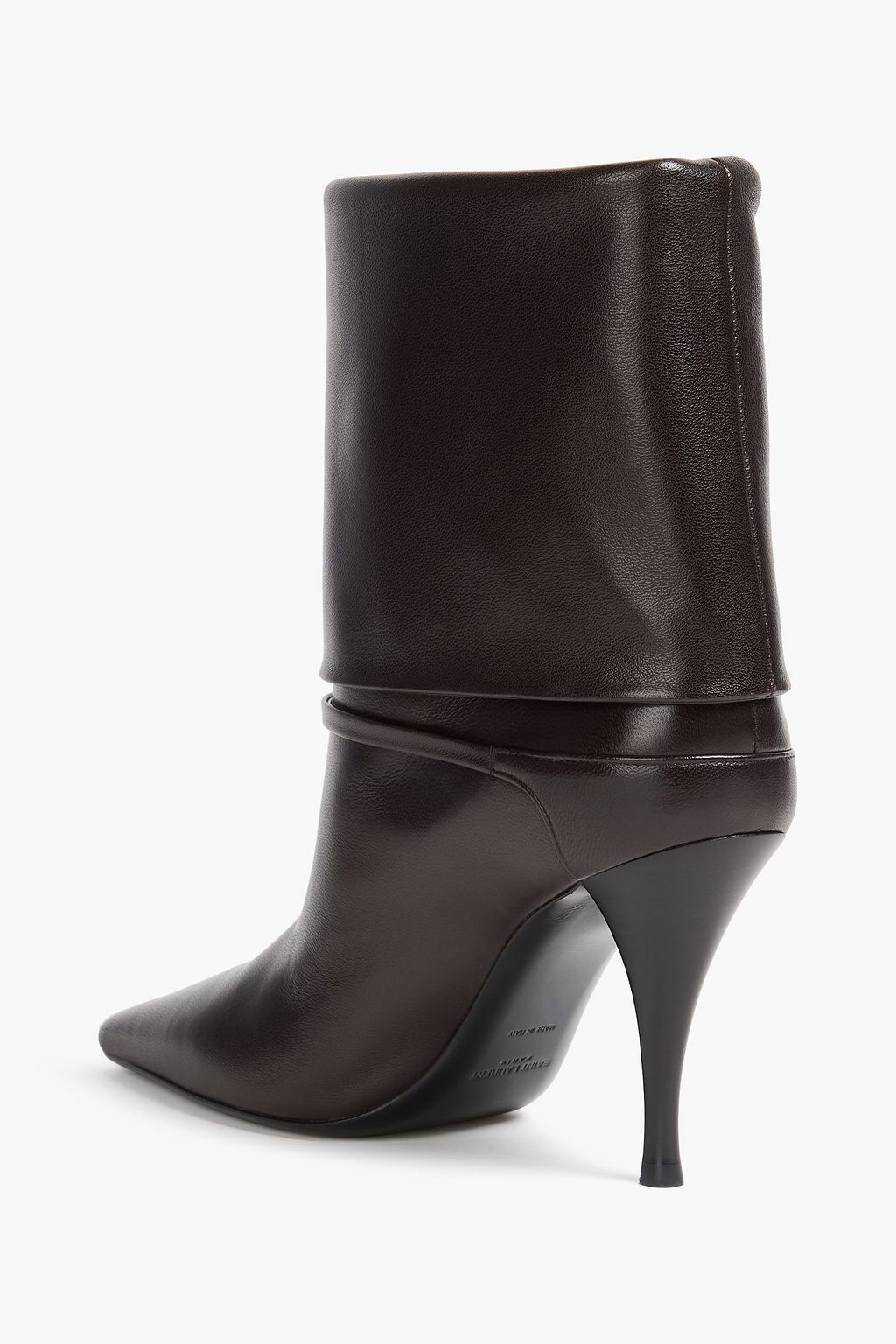 SAINT LAURENT Niki embellished leather ankle boots