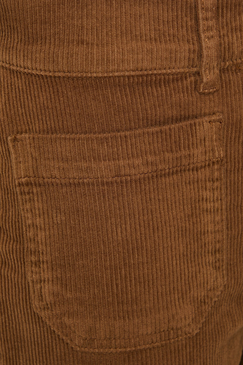 Frame Stretch-cotton Corduroy Wide-leg Pants In Brown