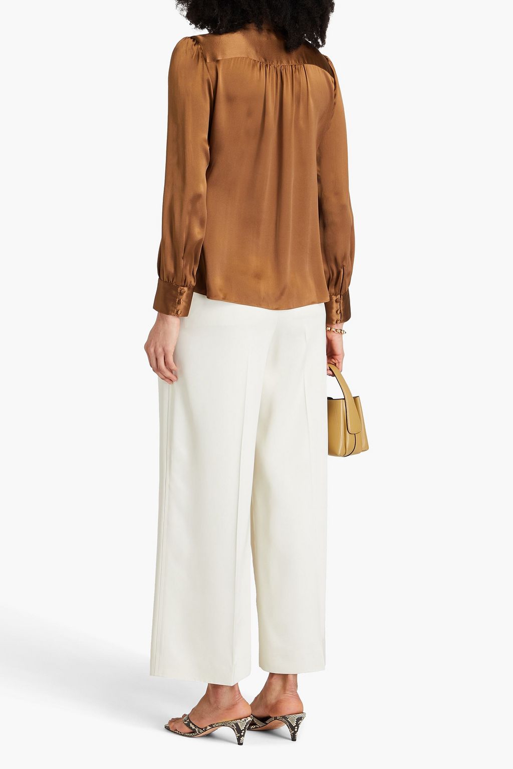 FRAME Silk-satin shirt