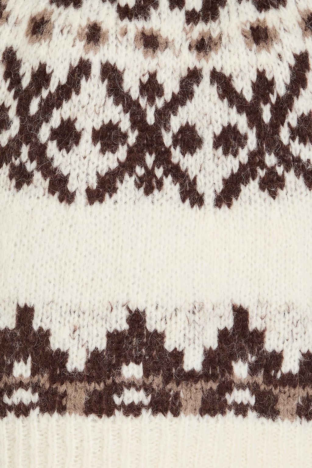 FRAME كنزة رياضية مصنوعة من مزيج صوف الألبكة بحبكة Fair Isle