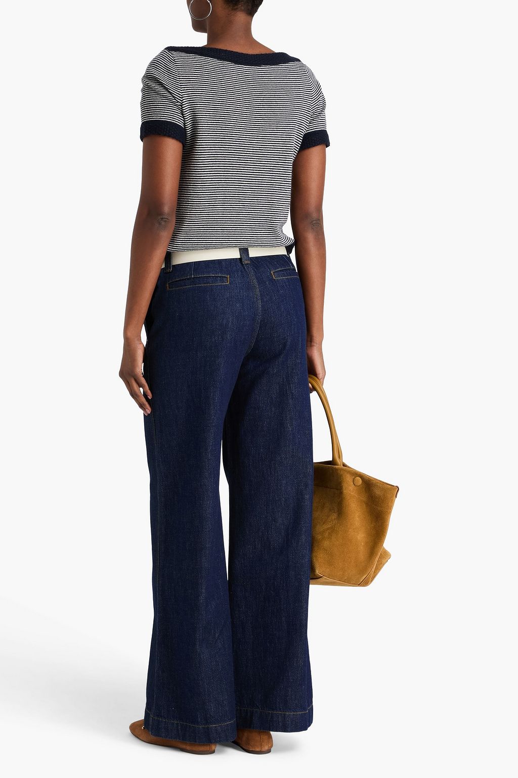FRAME High-rise wide-leg jeans