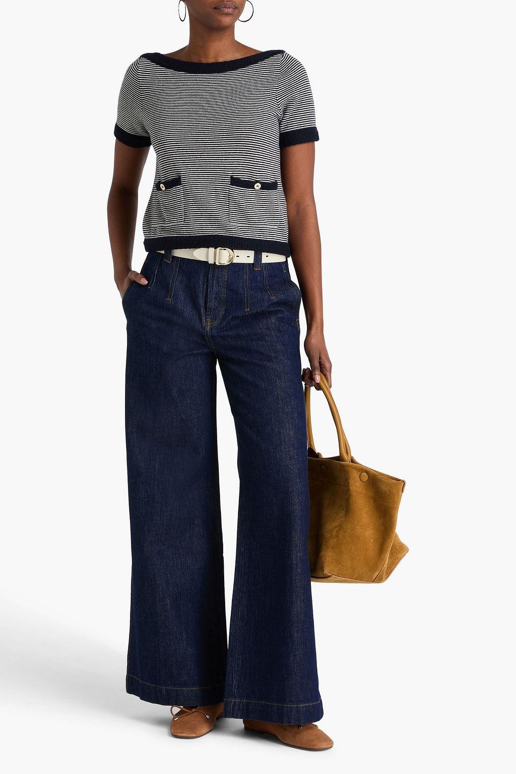 FRAME High-rise wide-leg jeans